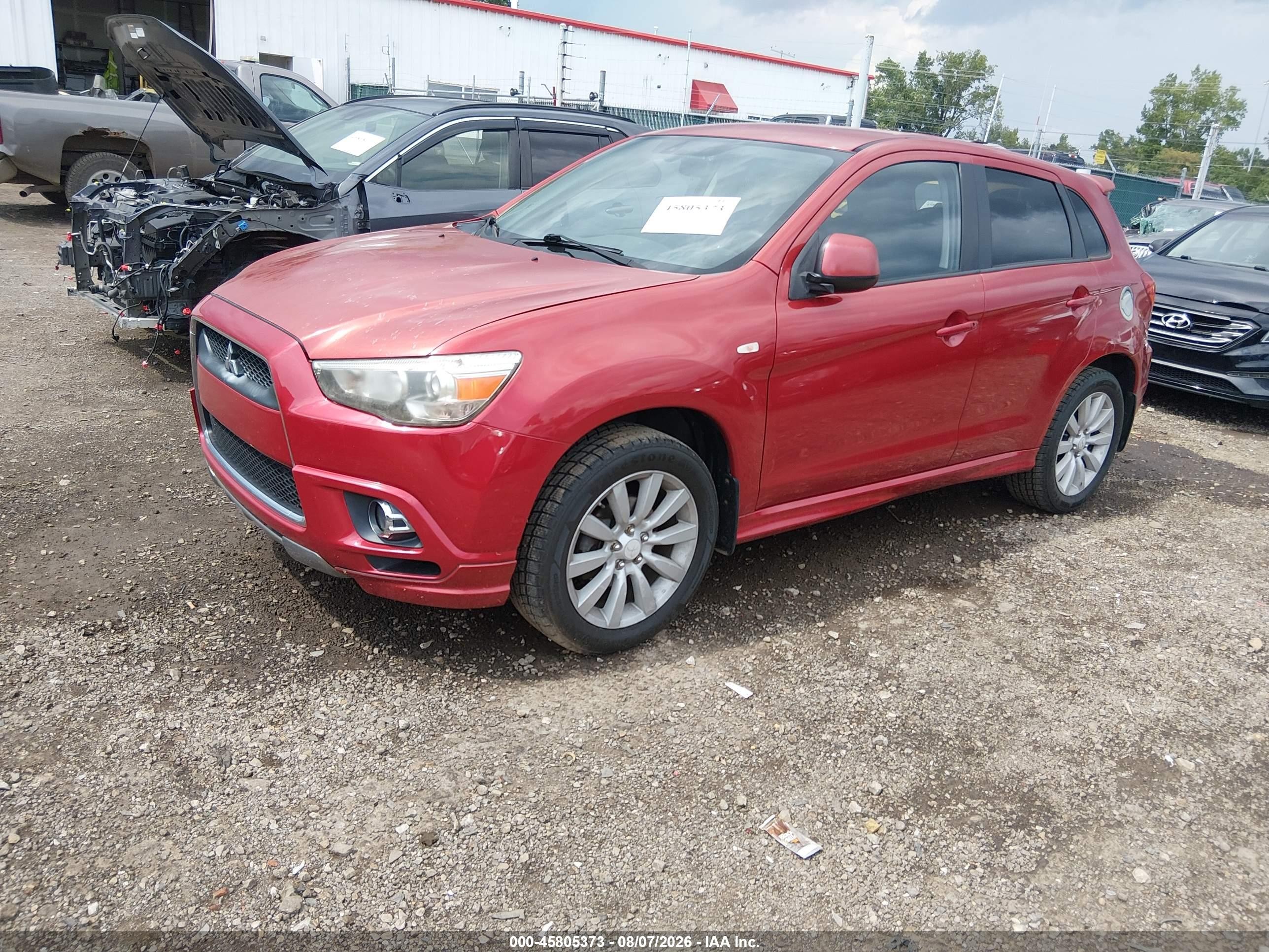 2011 Mitsubishi Outlander Sport Se Red vin: JA4AR4AUXBZ005976
