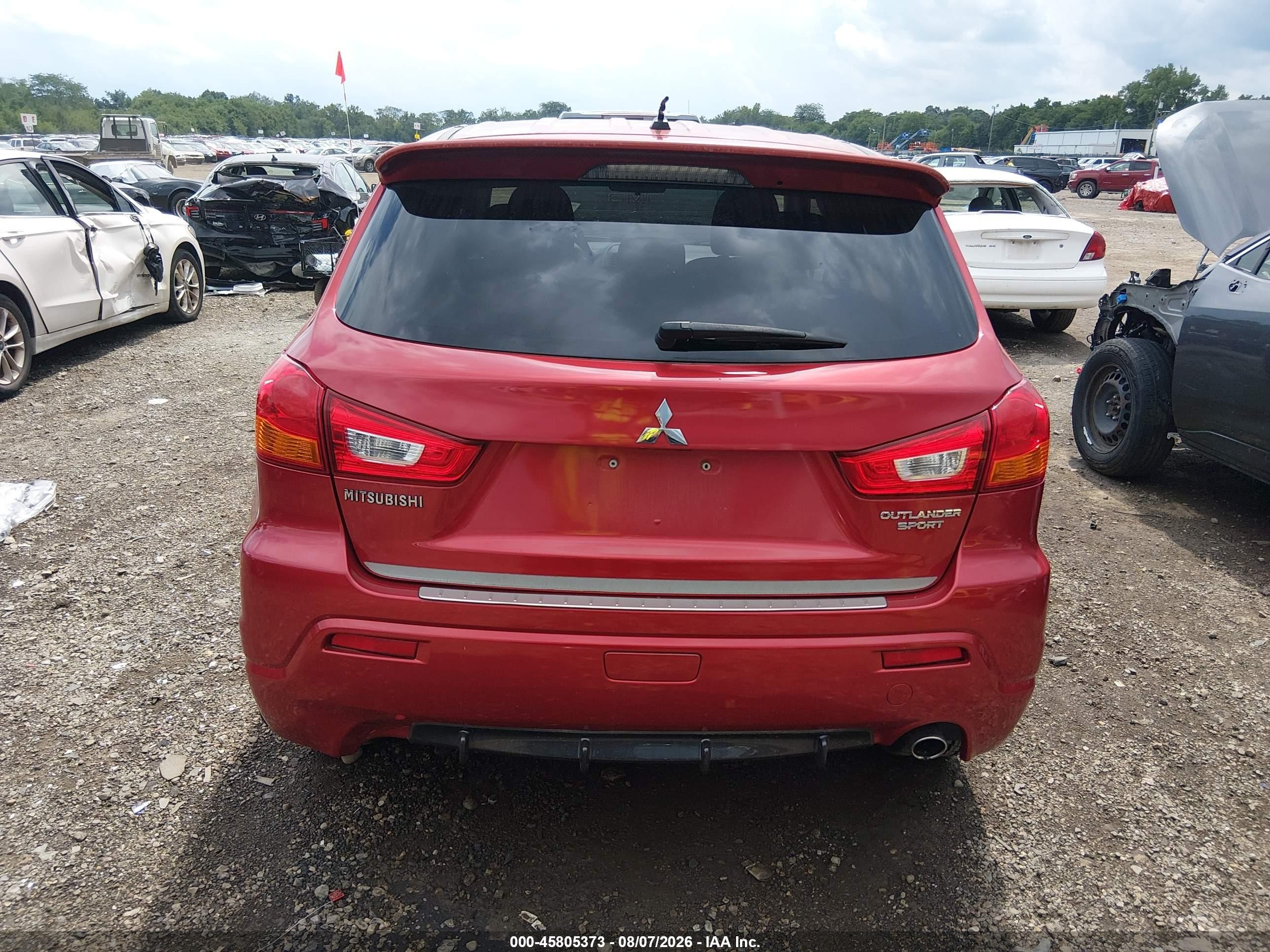 2011 Mitsubishi Outlander Sport Se Red vin: JA4AR4AUXBZ005976