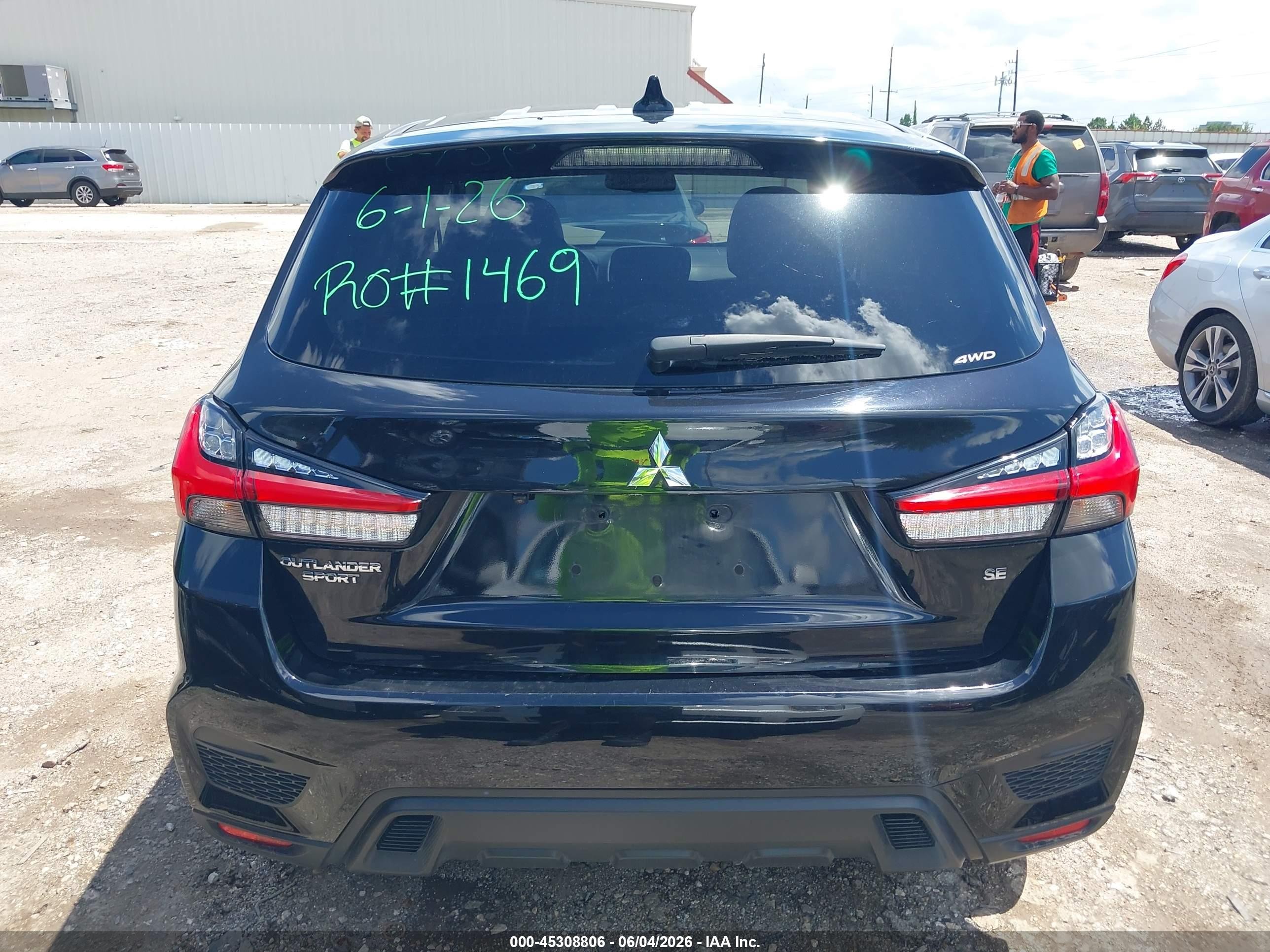 2024 Mitsubishi Outlander Sport 2.0 Es Awc/2.0 Le Awc/2.0 Ralliart Awc/2.0 S Awc/2.0 Se Awc/2.0 Trail Edition Awc Черный vin: JA4ARUAU0RU013382