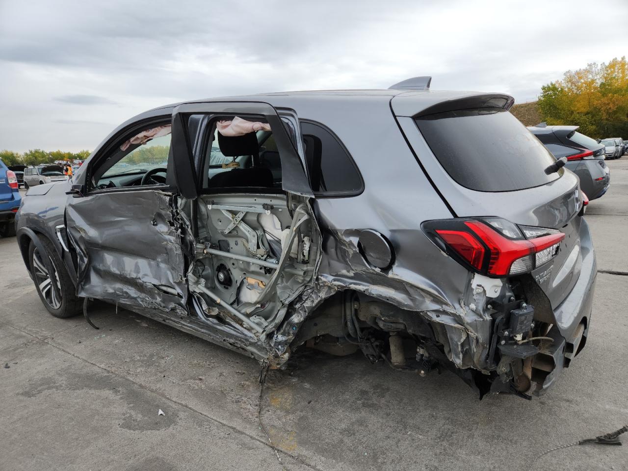 2021 Mitsubishi Outlander Sport Es Gray vin: JA4ARUAU4MU014995