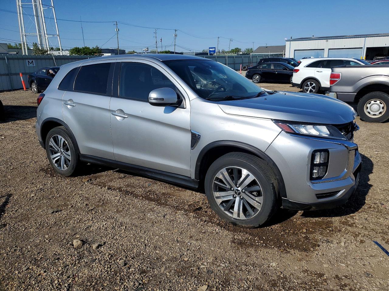 2021 Mitsubishi Outlander Sport Es Silver vin: JA4ARUAUXMU019604