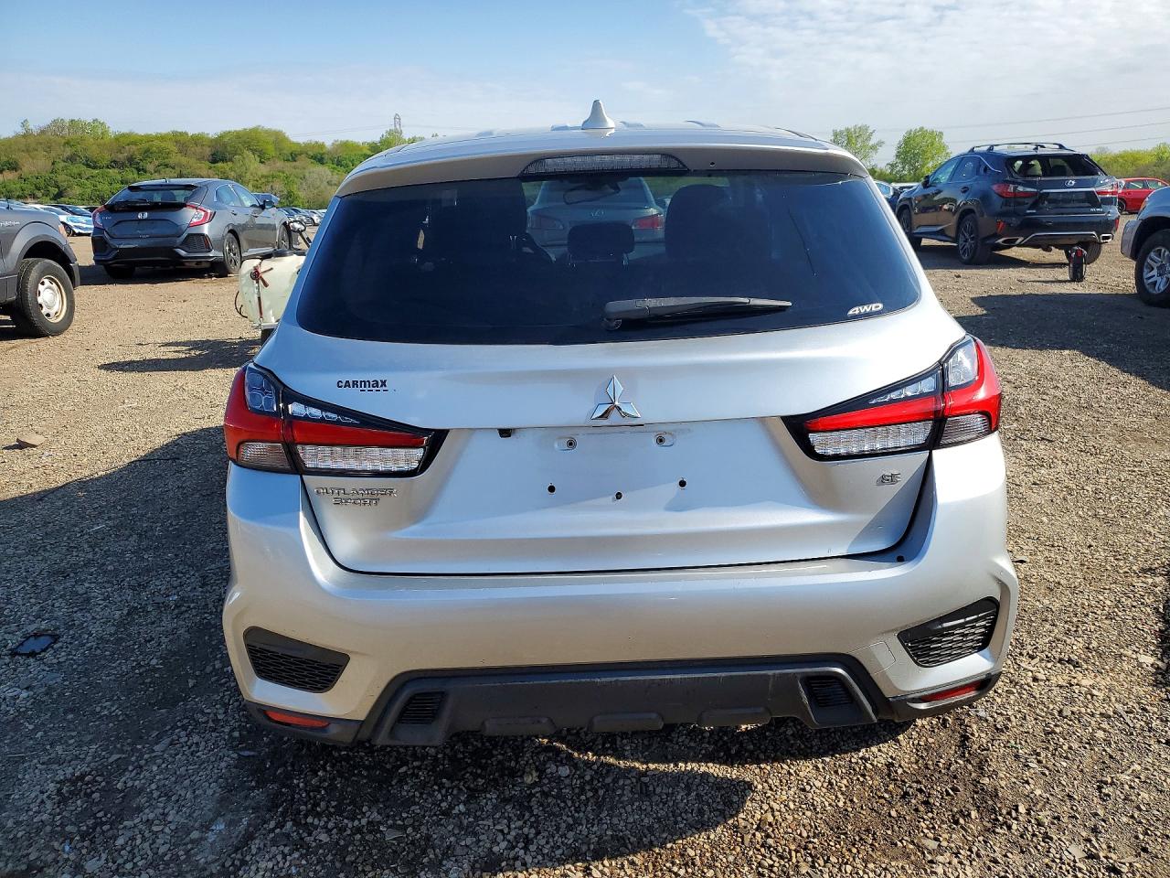 2021 Mitsubishi Outlander Sport Es Silver vin: JA4ARUAUXMU019604