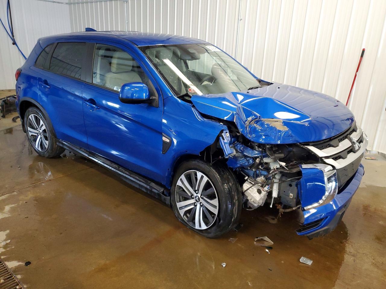 2021 Mitsubishi Outlander Sport Es Синий vin: JA4ARUAUXMU021398