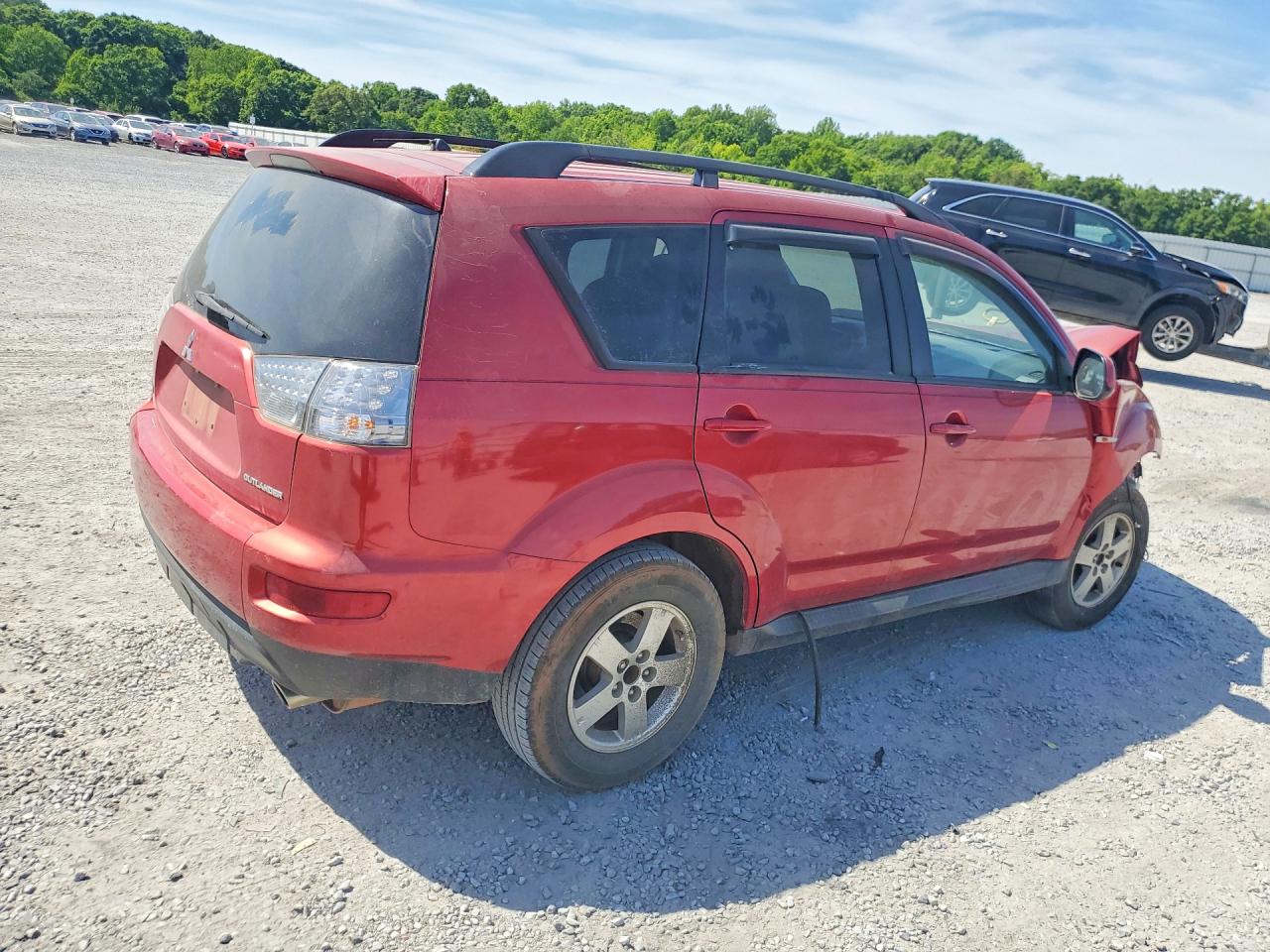 2010 Mitsubishi Outlander Es Red vin: JA4AS2AW0AZ011150
