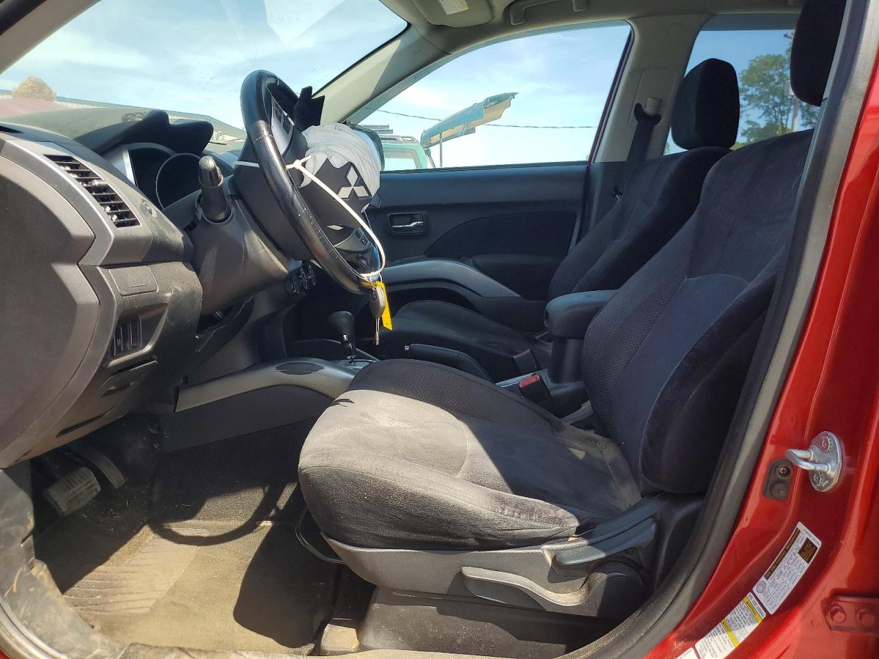 2010 Mitsubishi Outlander Es Red vin: JA4AS2AW0AZ011150