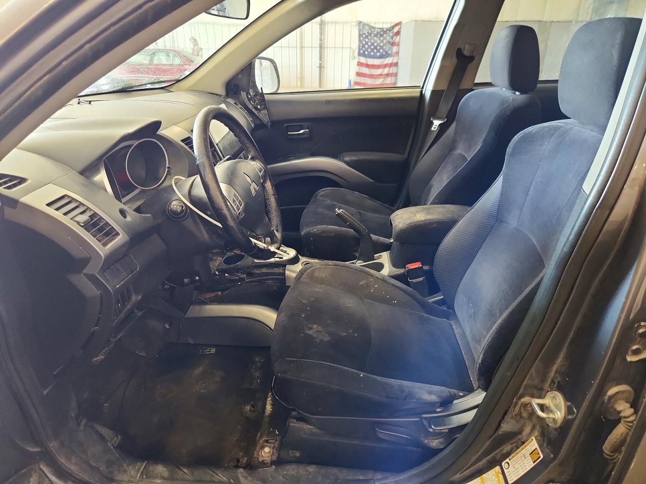 2012 Mitsubishi Outlander Es Gray vin: JA4AS2AW0CU000553