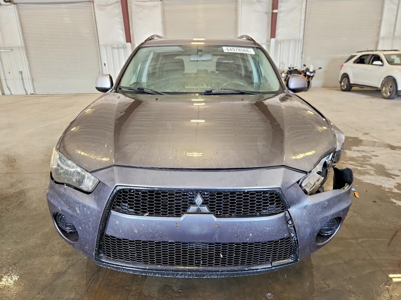 2012 Mitsubishi Outlander Es Gray vin: JA4AS2AW0CU000553