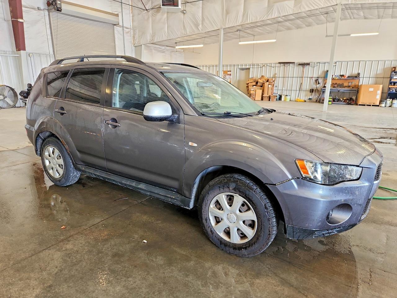 2012 Mitsubishi Outlander Es Gray vin: JA4AS2AW0CU000553