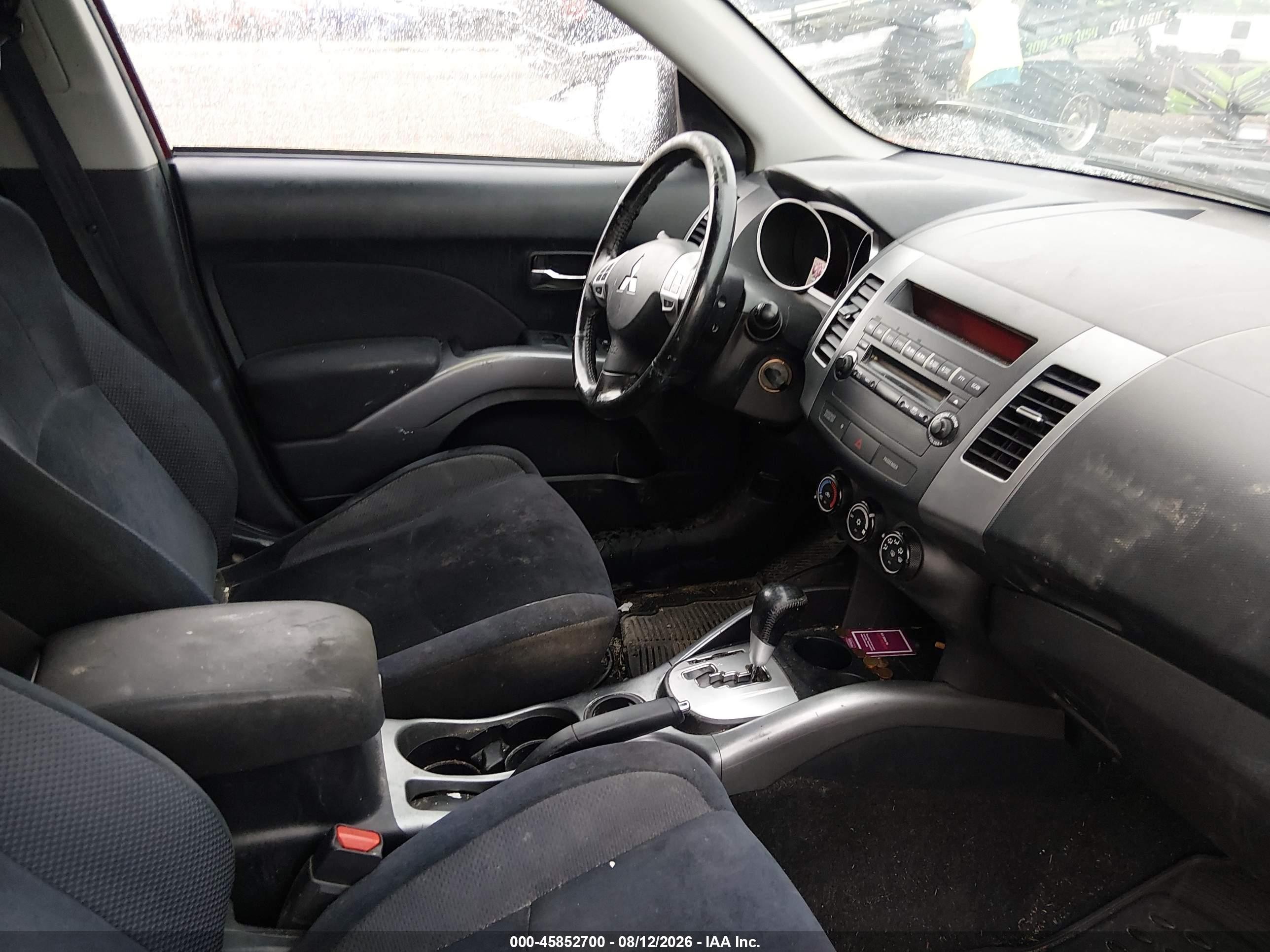 2012 Mitsubishi Outlander Es Red vin: JA4AS2AW0CU006885