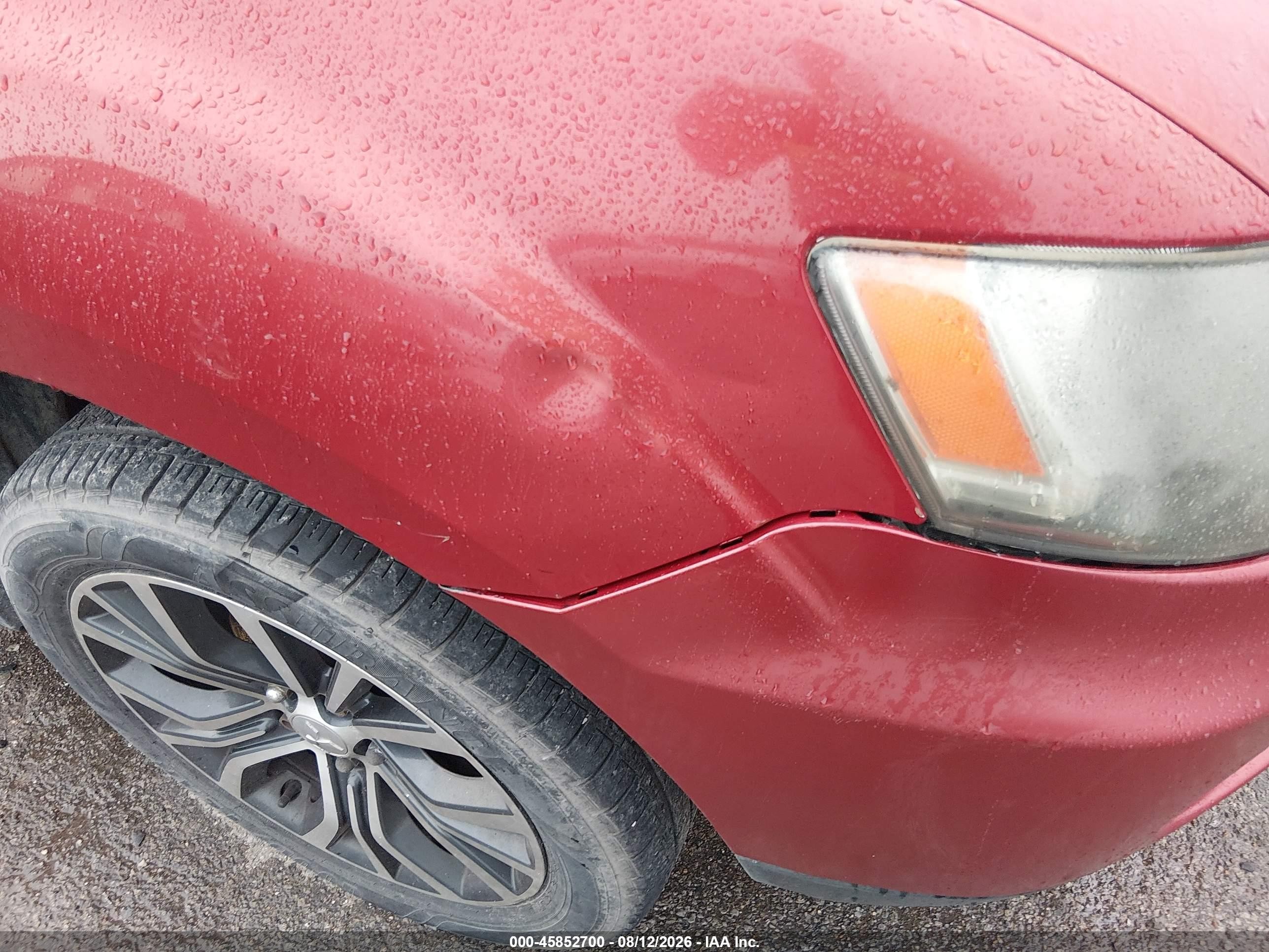 2012 Mitsubishi Outlander Es Red vin: JA4AS2AW0CU006885