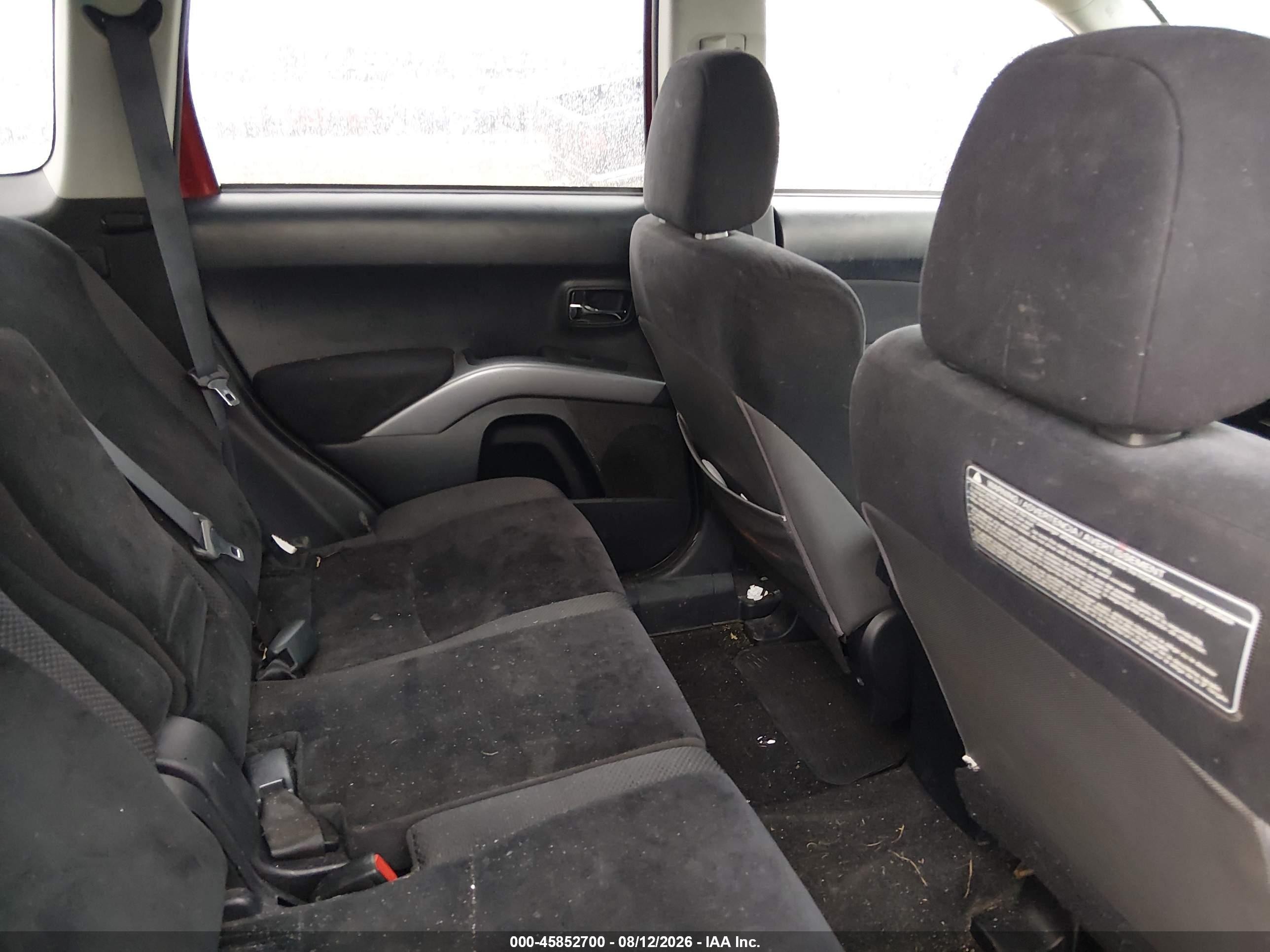 2012 Mitsubishi Outlander Es Red vin: JA4AS2AW0CU006885