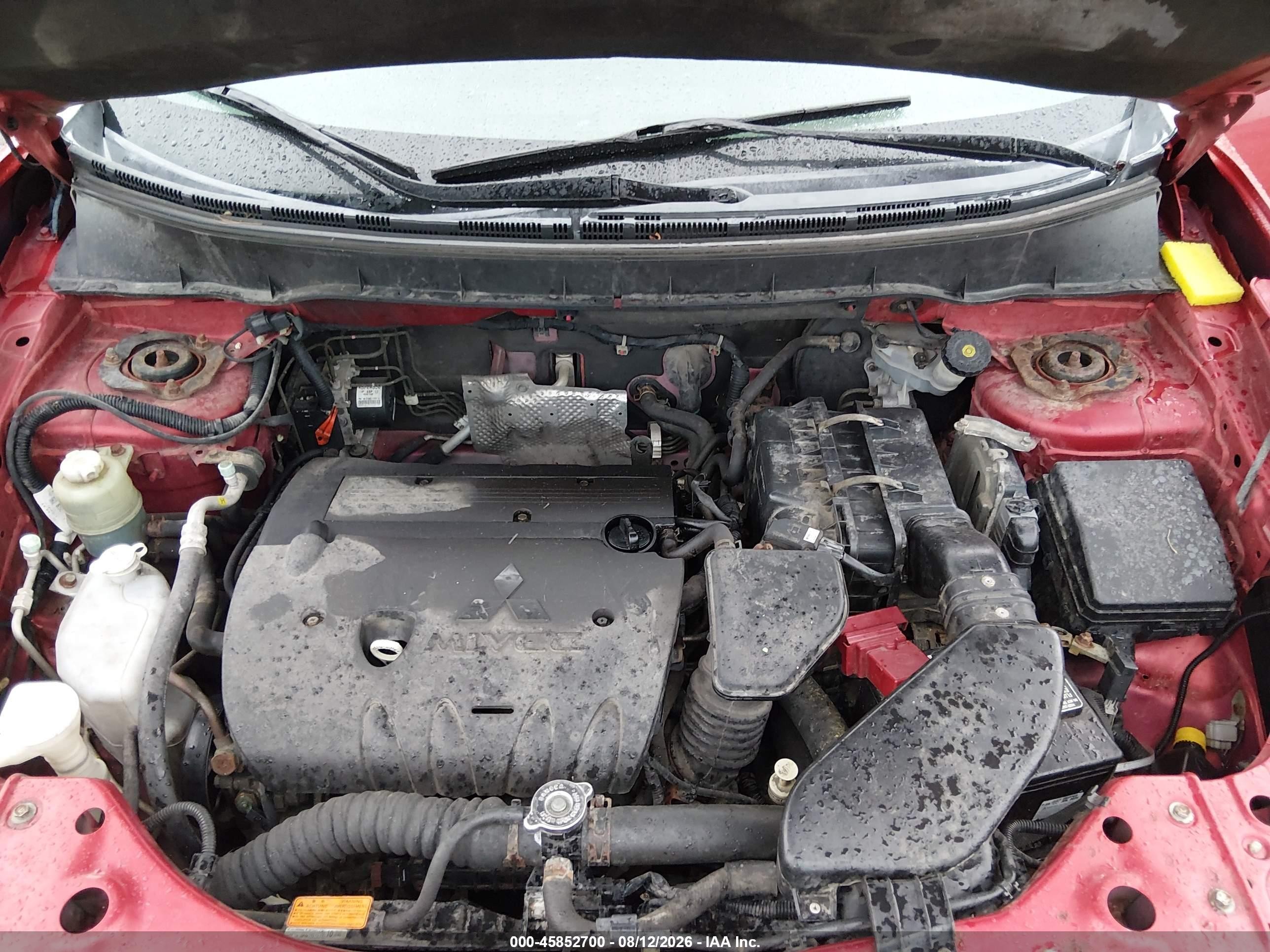 2012 Mitsubishi Outlander Es Red vin: JA4AS2AW0CU006885