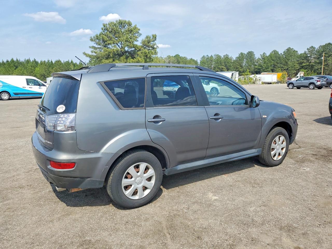 2012 Mitsubishi Outlander Es Gray vin: JA4AS2AW0CU011228