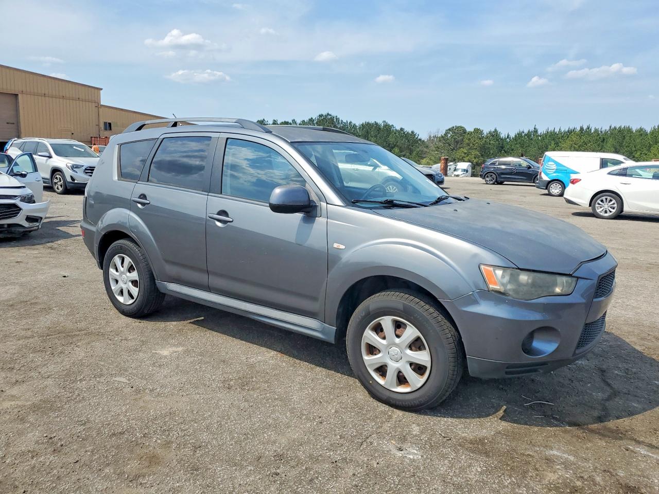 2012 Mitsubishi Outlander Es Gray vin: JA4AS2AW0CU011228