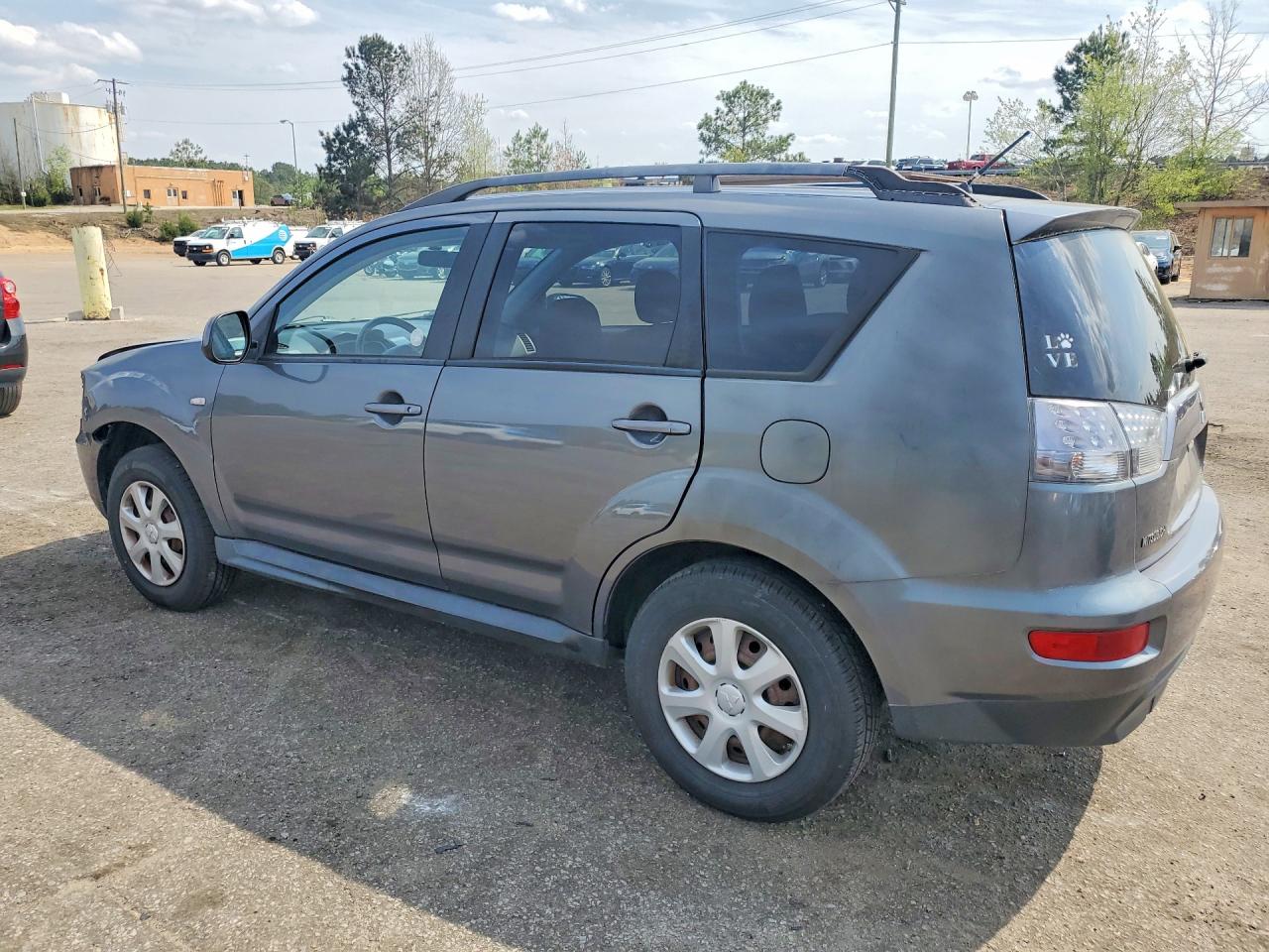 2012 Mitsubishi Outlander Es Gray vin: JA4AS2AW0CU011228