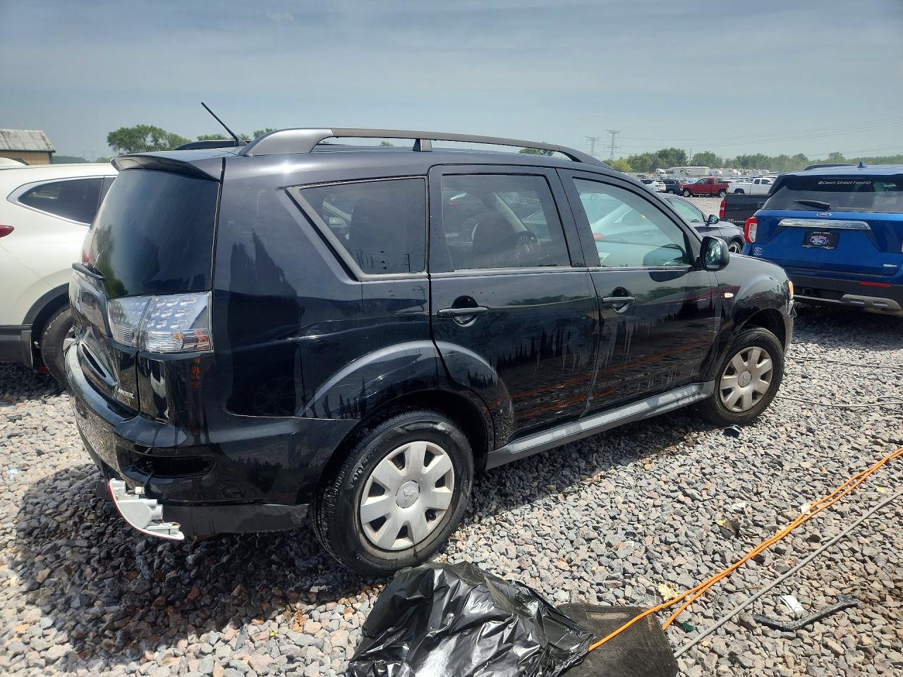 2011 Mitsubishi Outlander Es Black vin: JA4AS2AW1BU013522