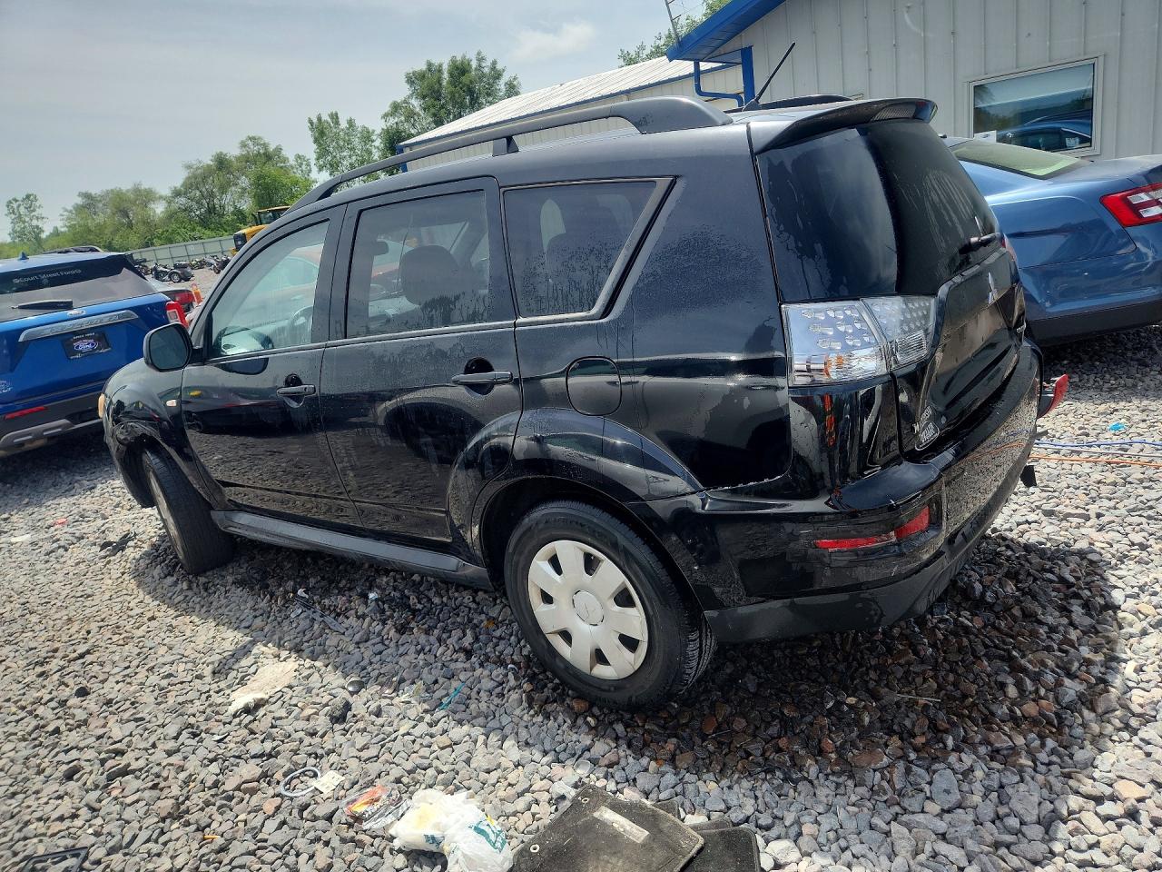 2011 Mitsubishi Outlander Es Black vin: JA4AS2AW1BU013522