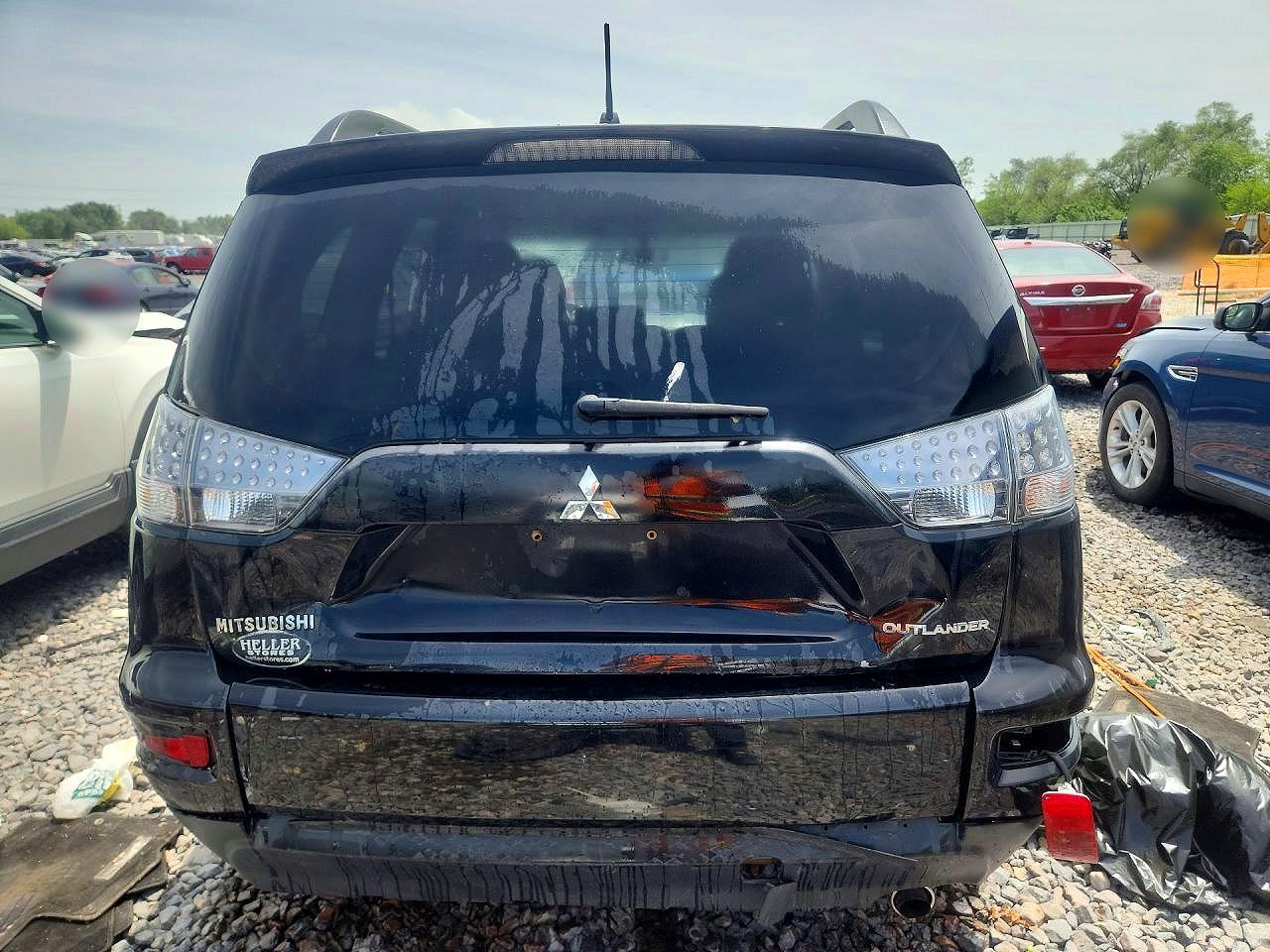 2011 Mitsubishi Outlander Es Black vin: JA4AS2AW1BU013522