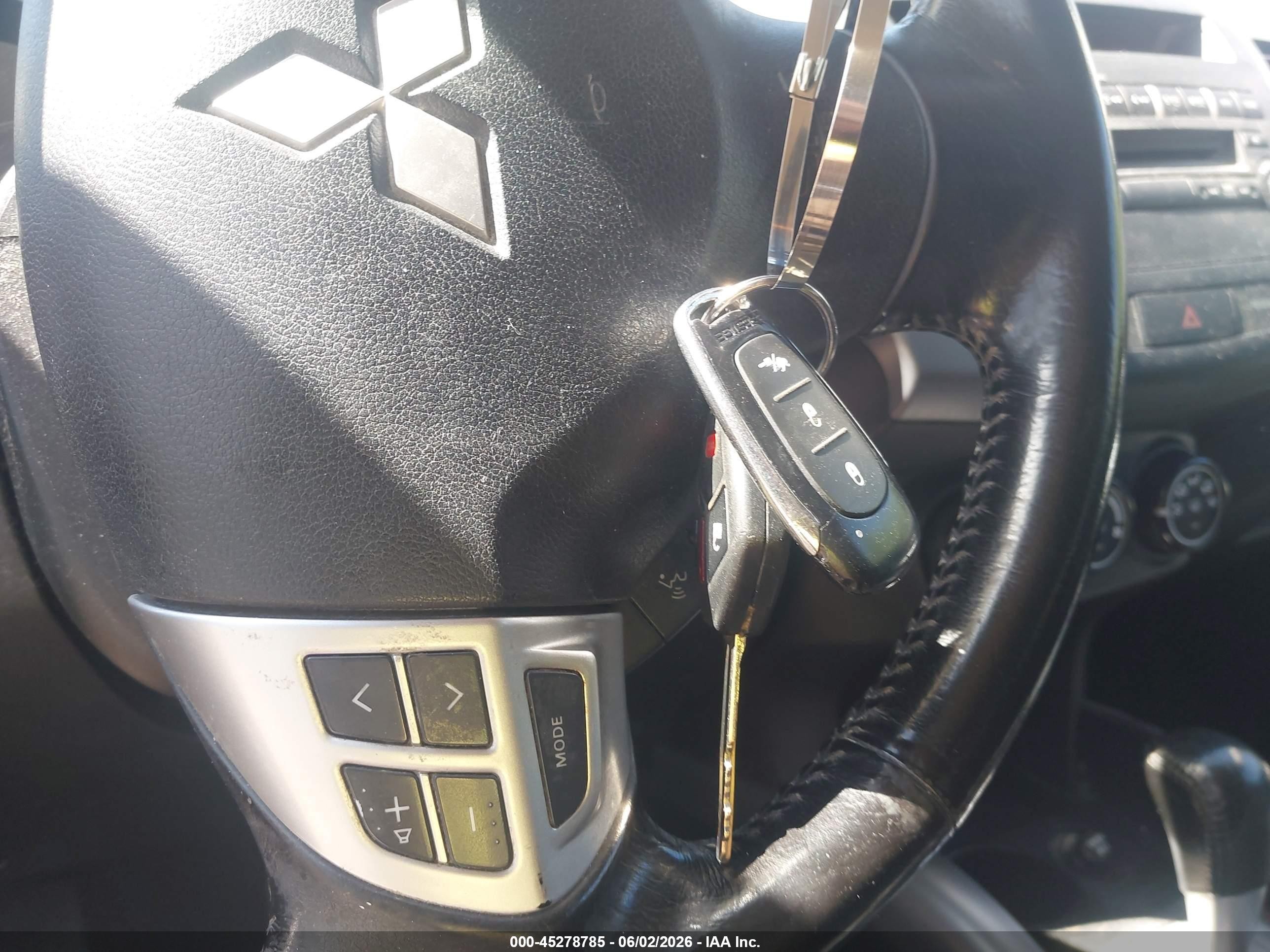 2012 Mitsubishi Outlander Es Black vin: JA4AS2AW5CU006266