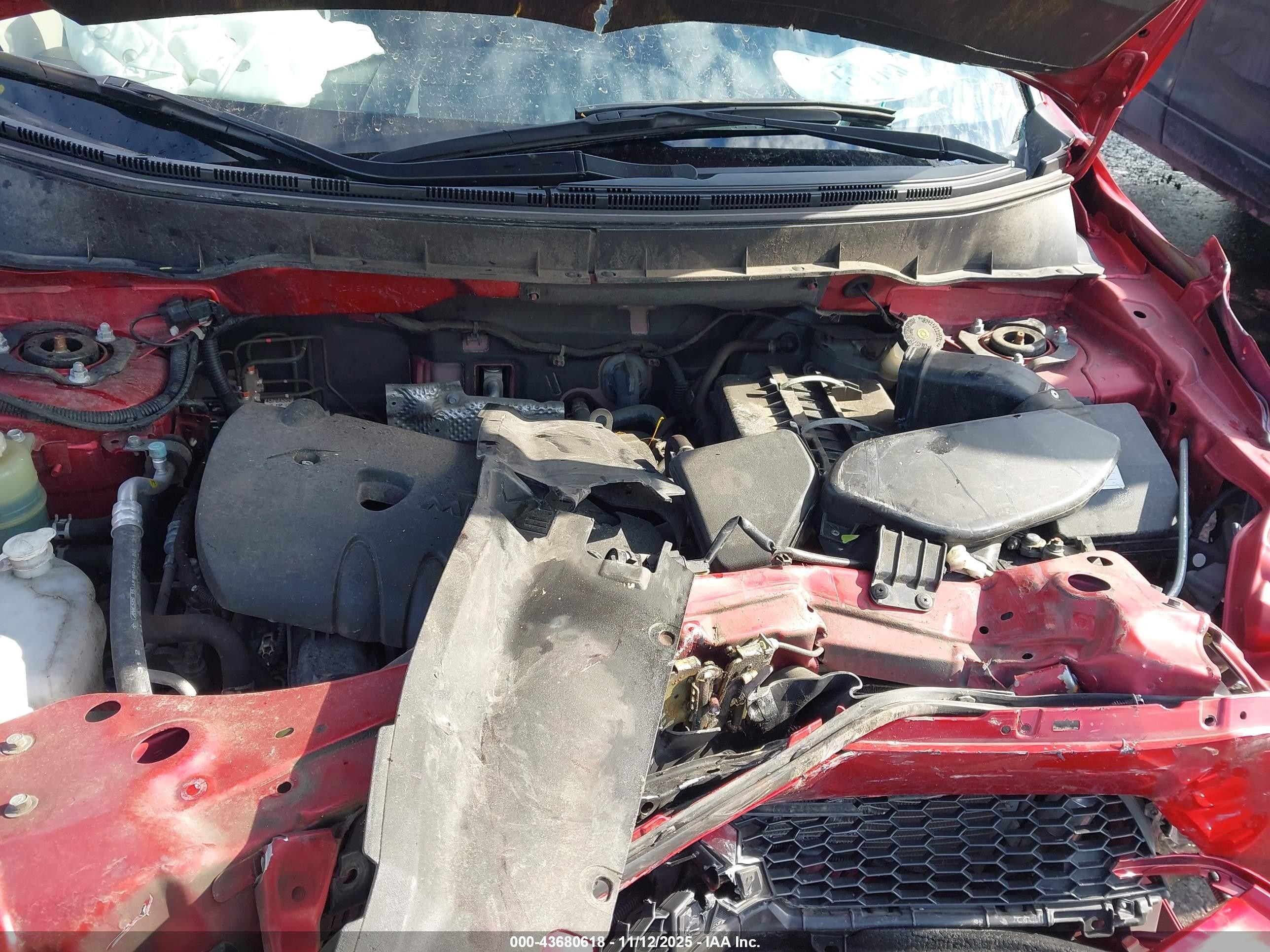 2013 Mitsubishi Outlander Es Red vin: JA4AS2AW5DU001795