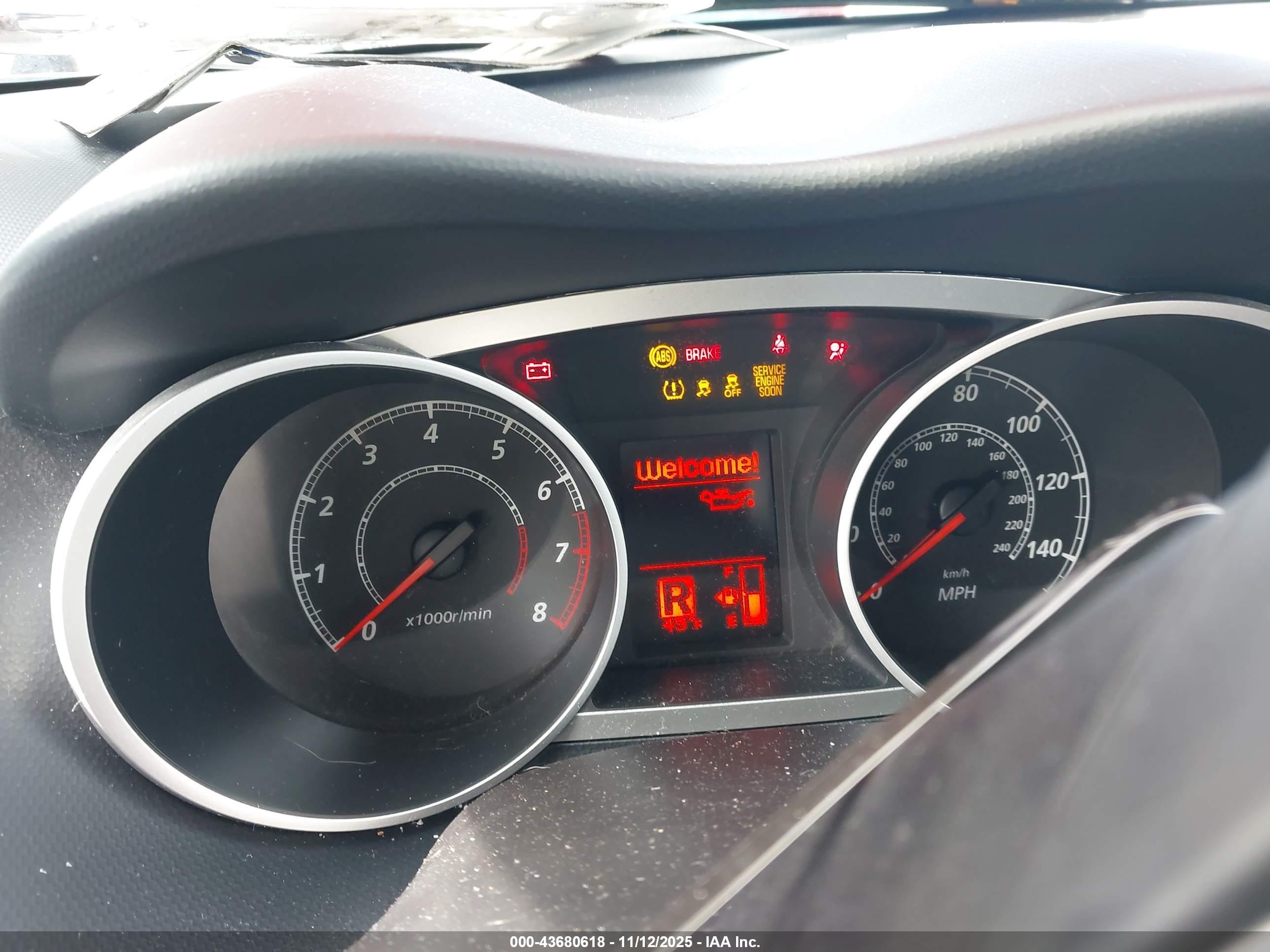 2013 Mitsubishi Outlander Es Red vin: JA4AS2AW5DU001795