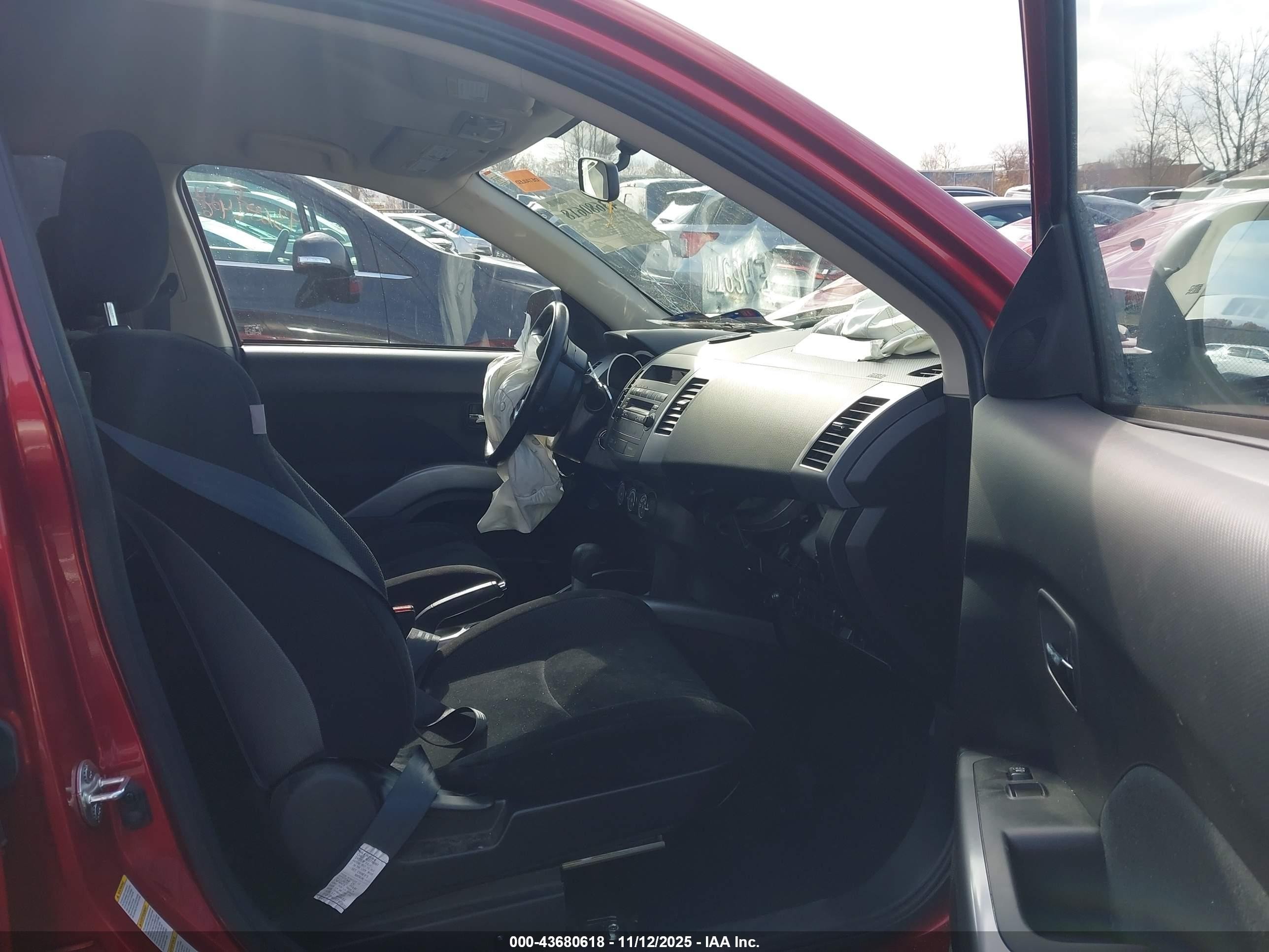 2013 Mitsubishi Outlander Es Red vin: JA4AS2AW5DU001795