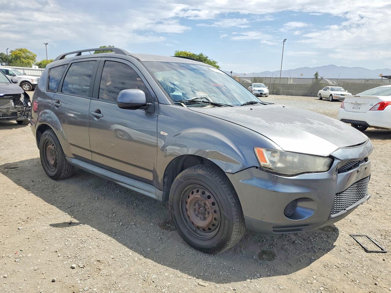 2011 Mitsubishi Outlander Es Gray vin: JA4AS2AW6BU031515