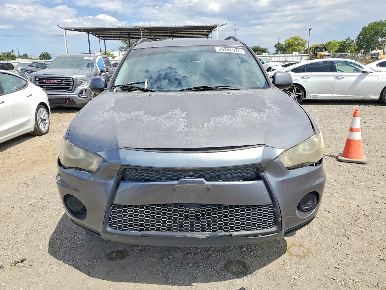 2011 Mitsubishi Outlander Es Gray vin: JA4AS2AW6BU031515