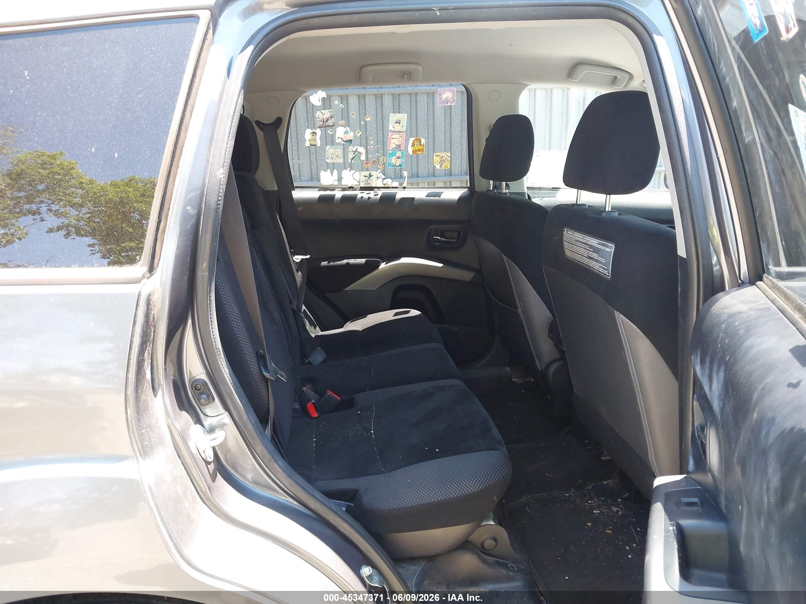 2012 Mitsubishi Outlander Es Gray vin: JA4AS2AW6CU011900