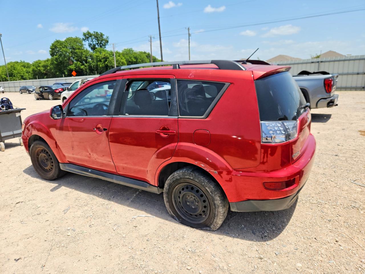 2012 Mitsubishi Outlander Es Red vin: JA4AS2AW8CU002048