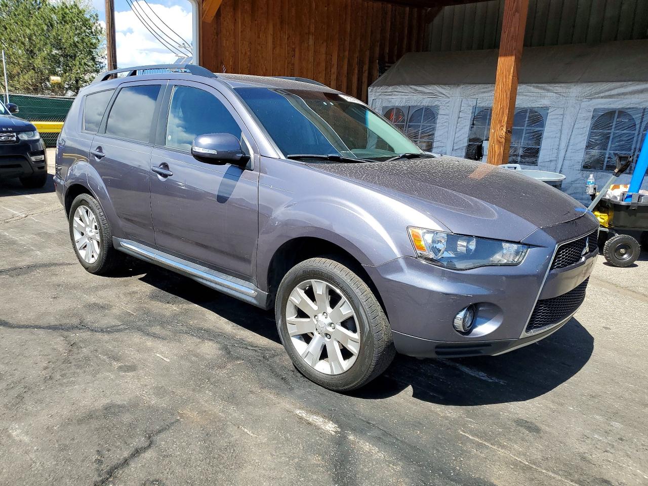 2010 Mitsubishi Outlander Se Gray vin: JA4AS3AW0AZ016919
