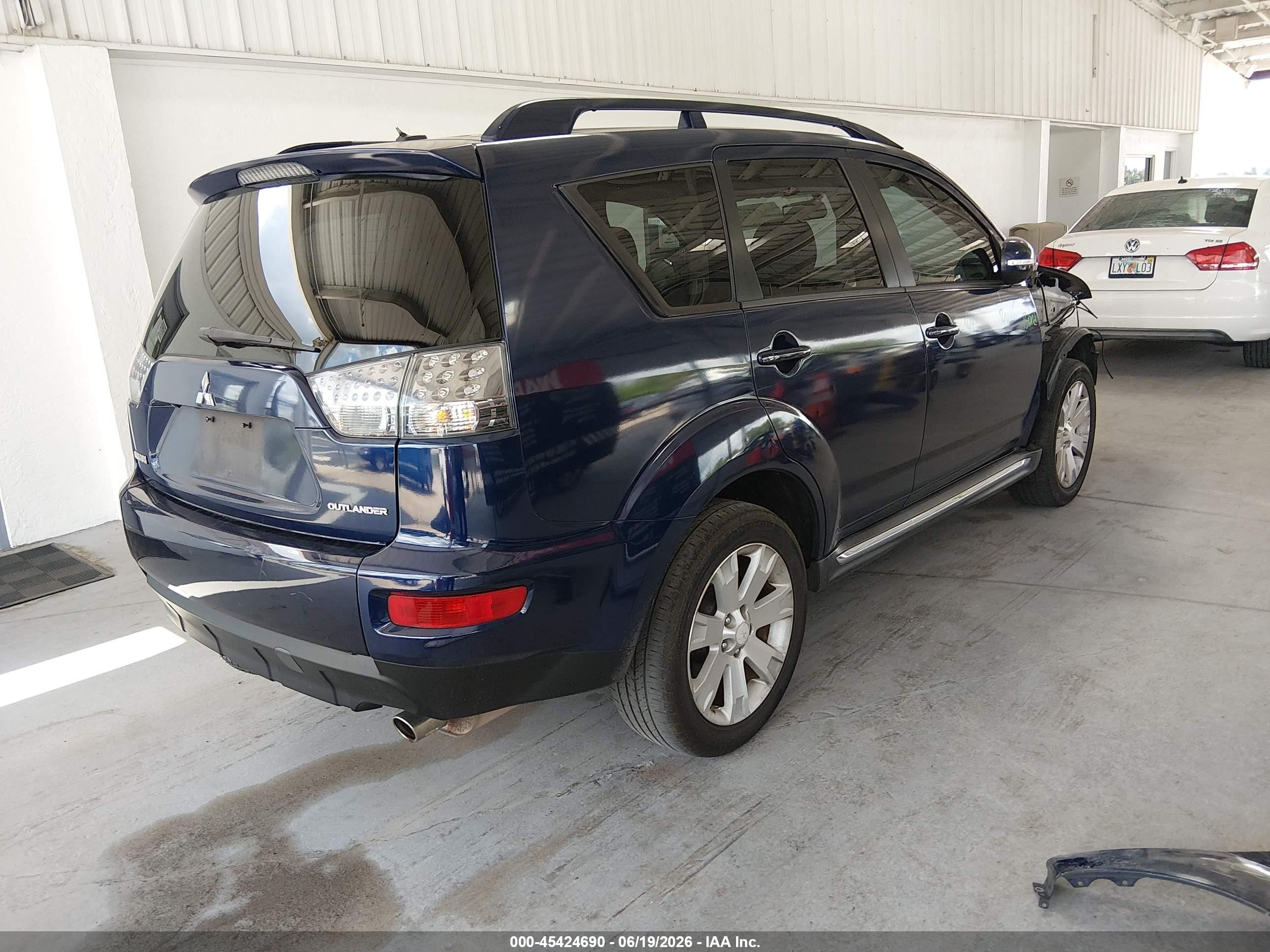 2013 Mitsubishi Outlander Se Blue vin: JA4AS3AW2DU006510