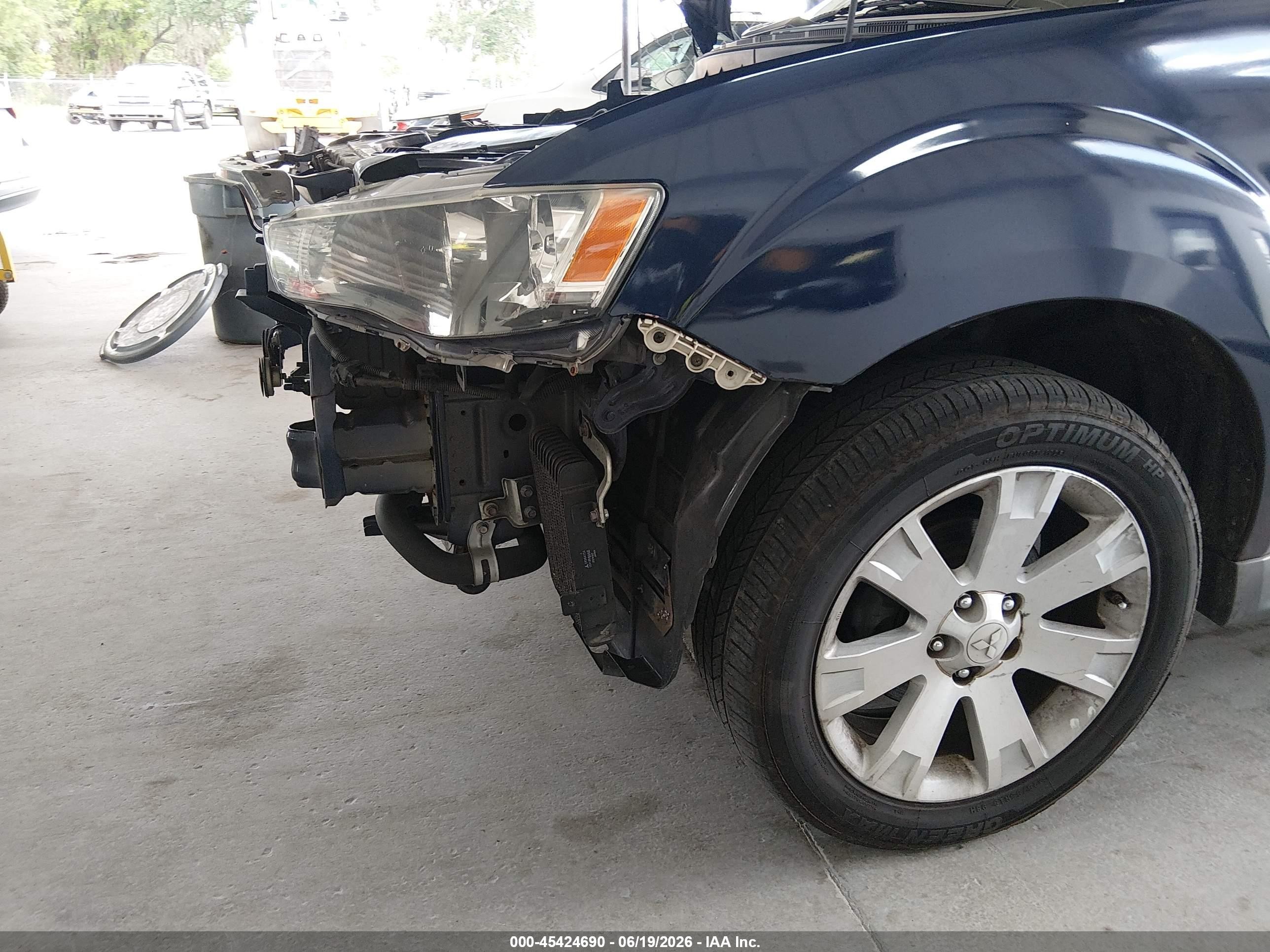 2013 Mitsubishi Outlander Se Blue vin: JA4AS3AW2DU006510