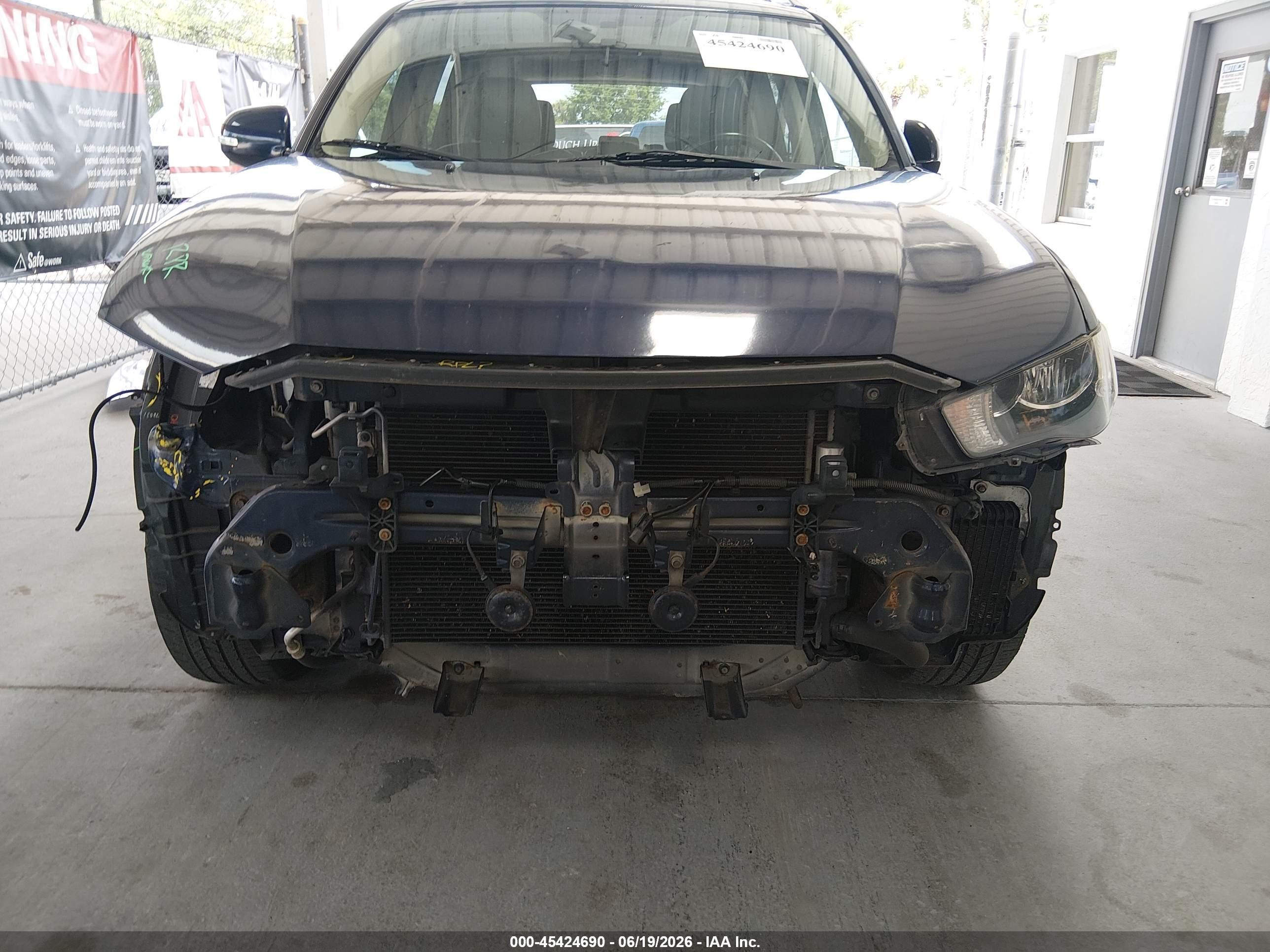 2013 Mitsubishi Outlander Se Blue vin: JA4AS3AW2DU006510