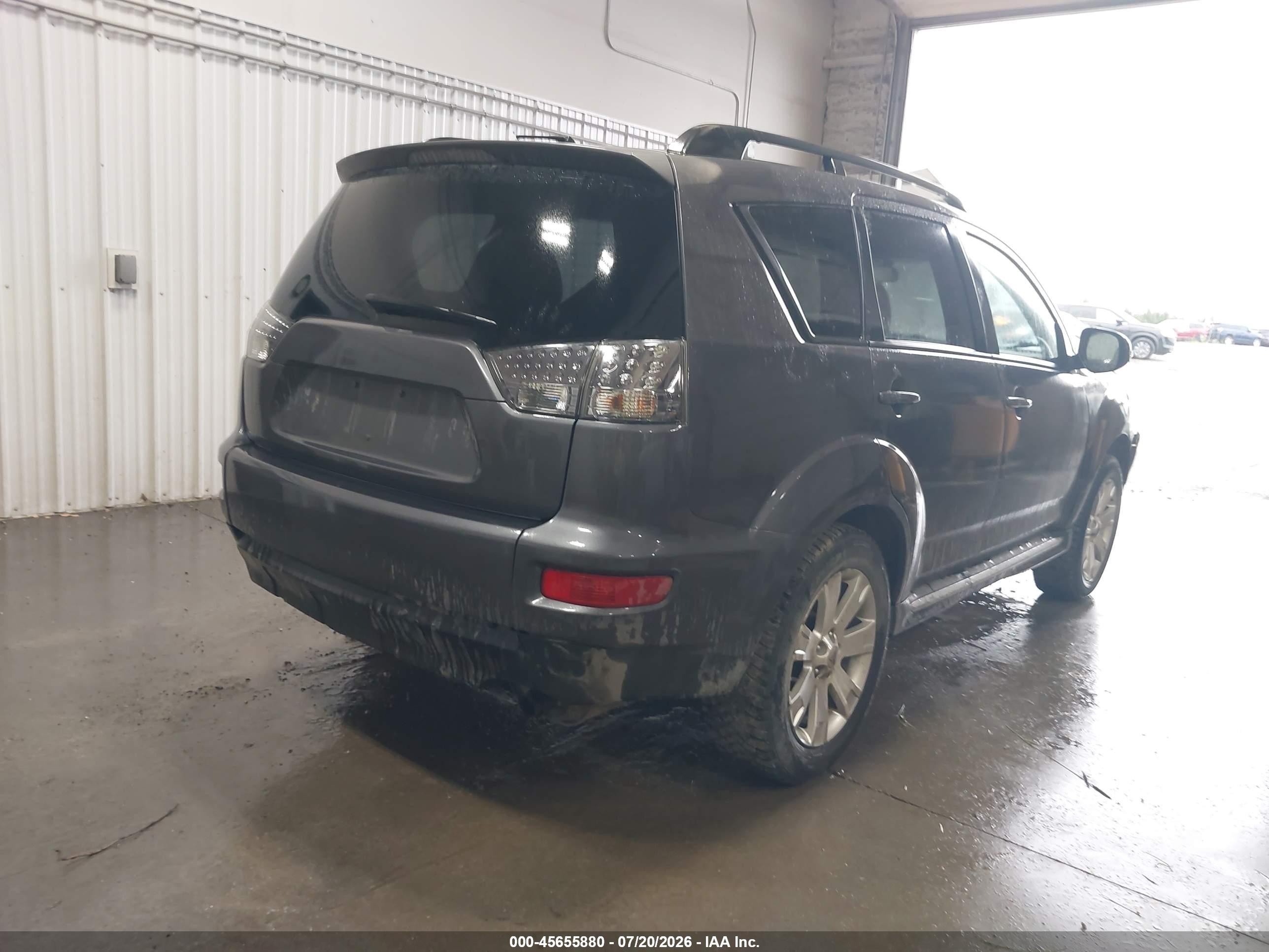 2012 Mitsubishi Outlander Se Серый vin: JA4AS3AW3CU008846