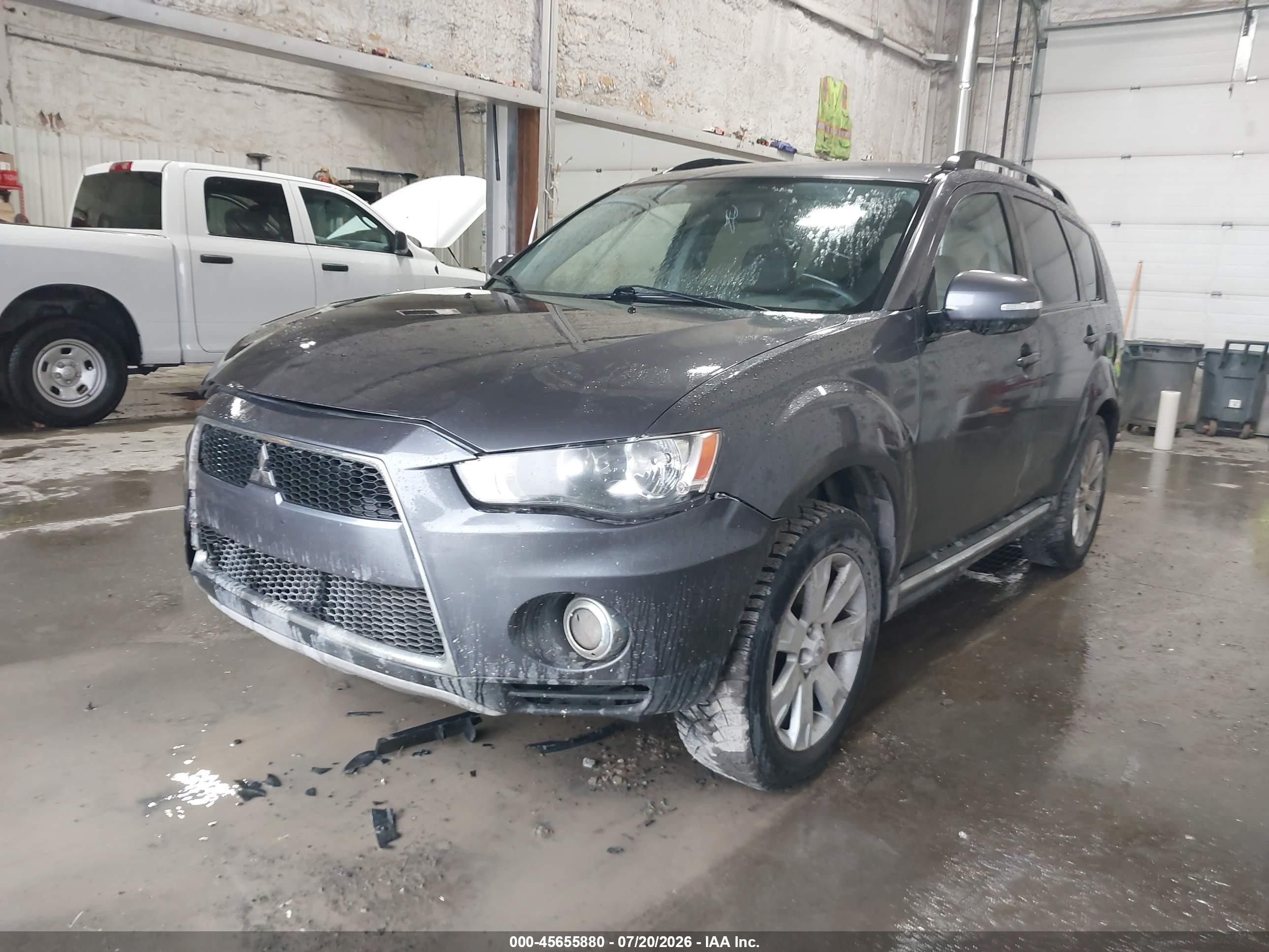2012 Mitsubishi Outlander Se Серый vin: JA4AS3AW3CU008846