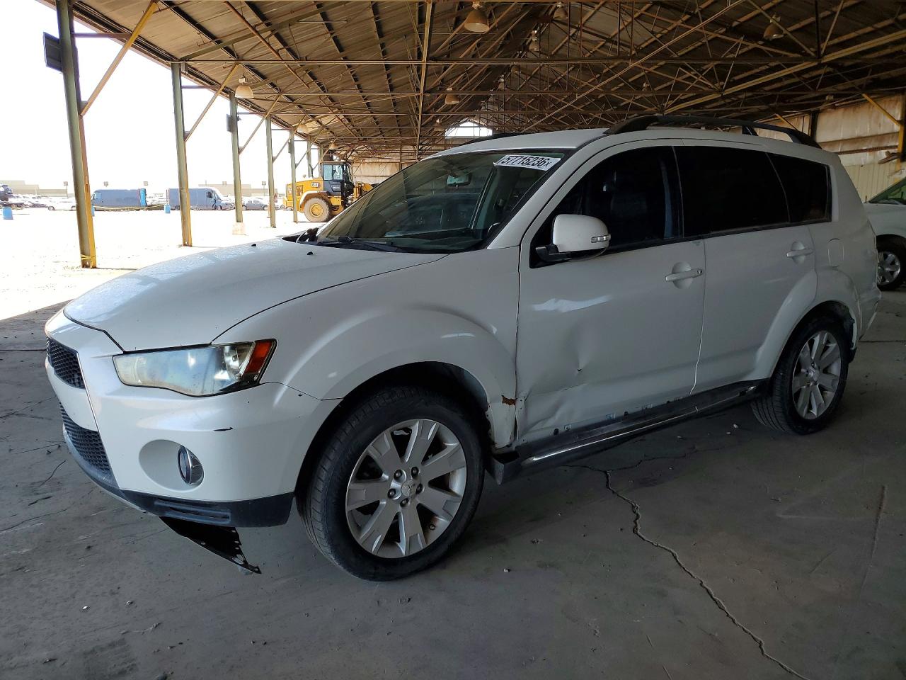 2011 Mitsubishi Outlander Se White vin: JA4AS3AW4BU023029