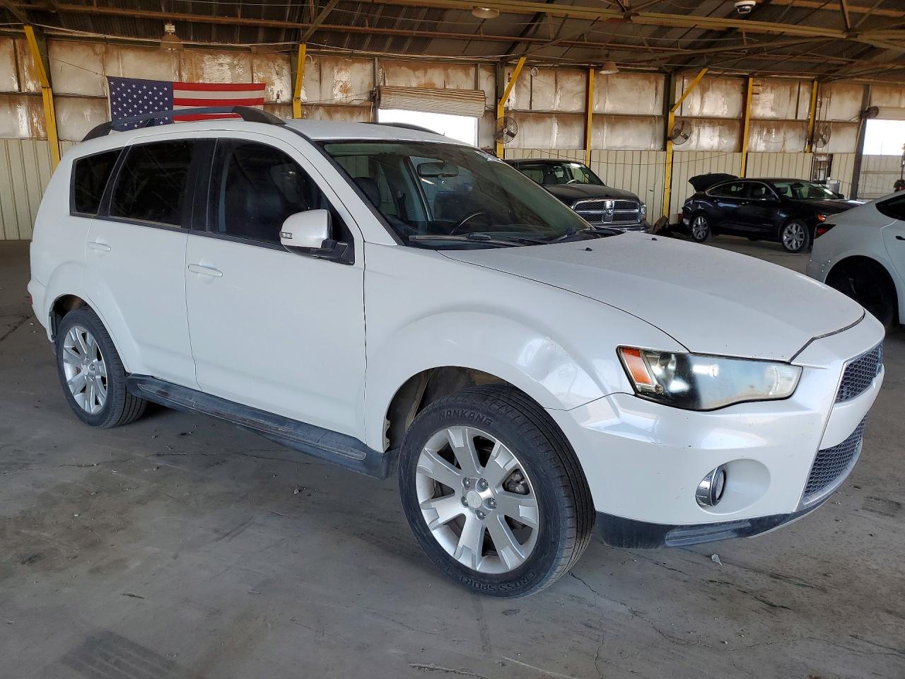 2011 Mitsubishi Outlander Se White vin: JA4AS3AW4BU023029