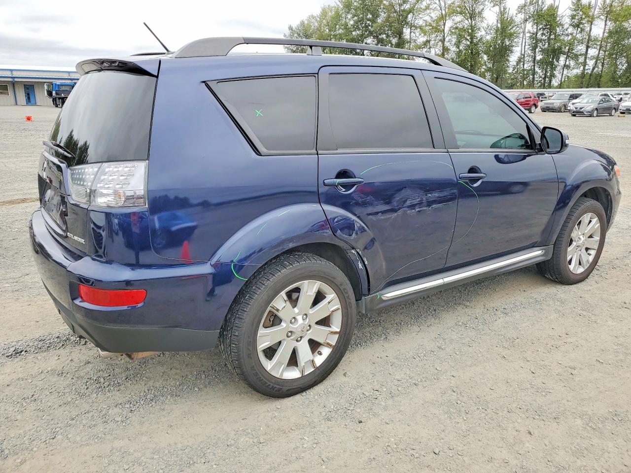 2010 Mitsubishi Outlander Se Blue vin: JA4AS3AW6AZ016973