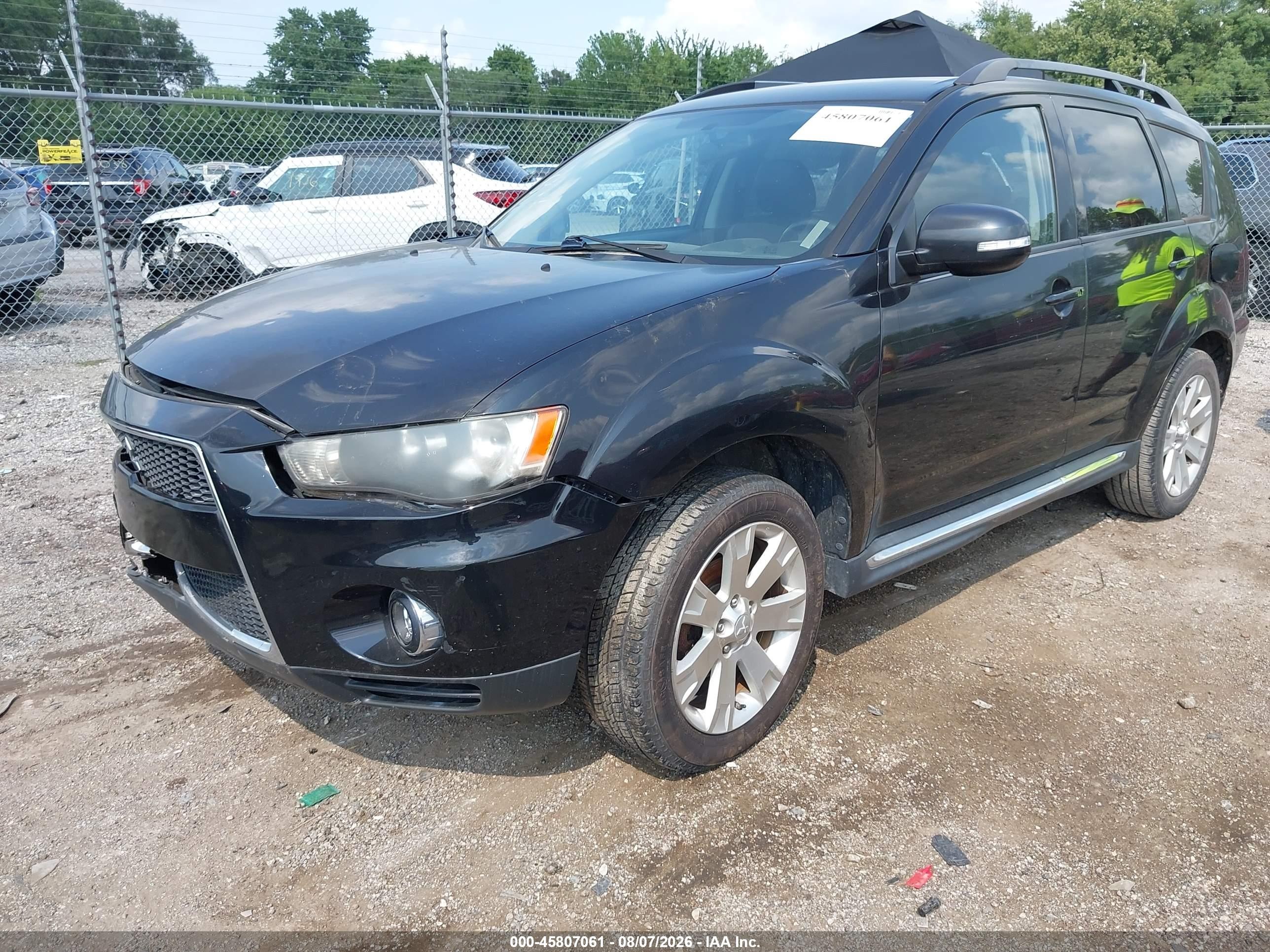 2011 Mitsubishi Outlander Se Black vin: JA4AS3AW7BU042853
