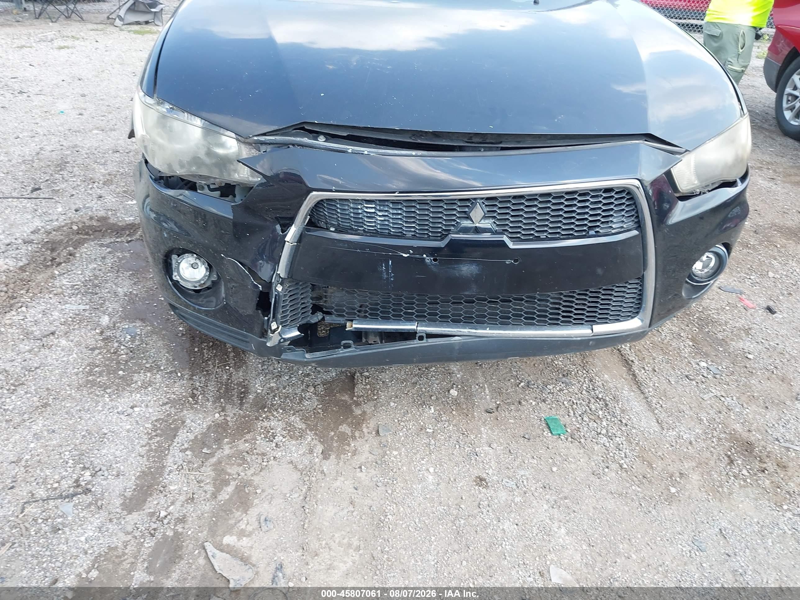 2011 Mitsubishi Outlander Se Black vin: JA4AS3AW7BU042853