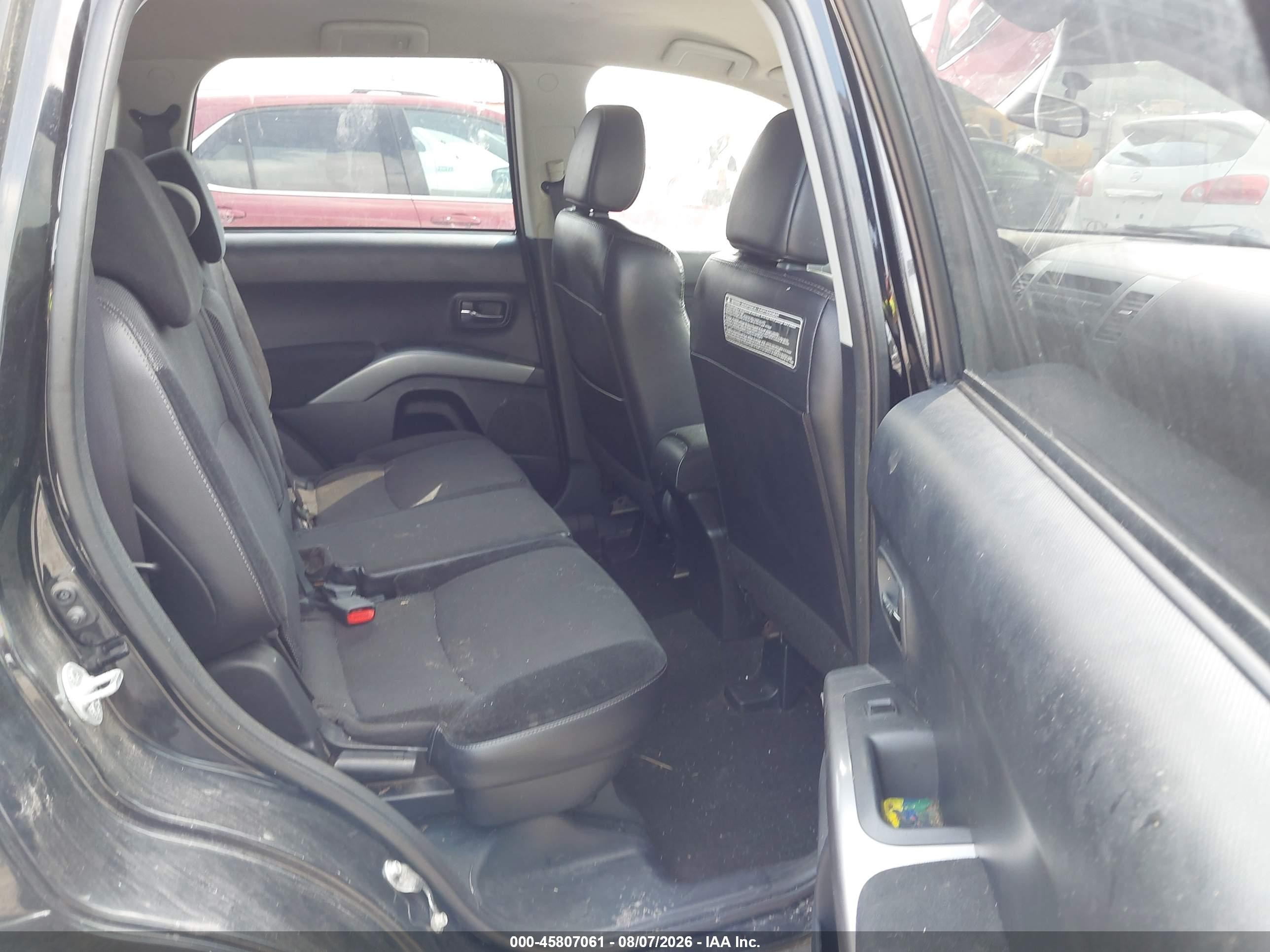 2011 Mitsubishi Outlander Se Black vin: JA4AS3AW7BU042853