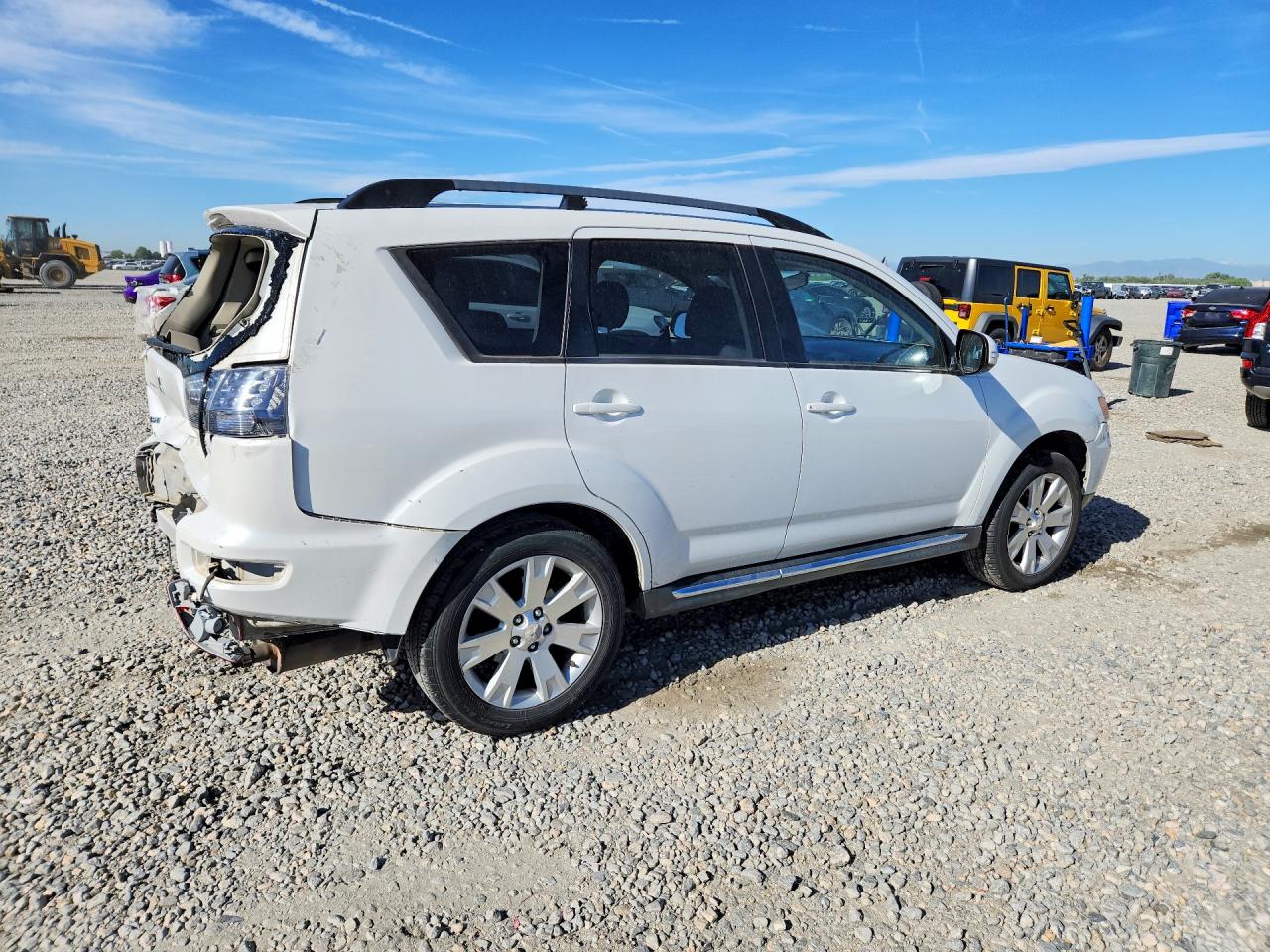 2012 Mitsubishi Outlander Se White vin: JA4AS3AW7CU001155