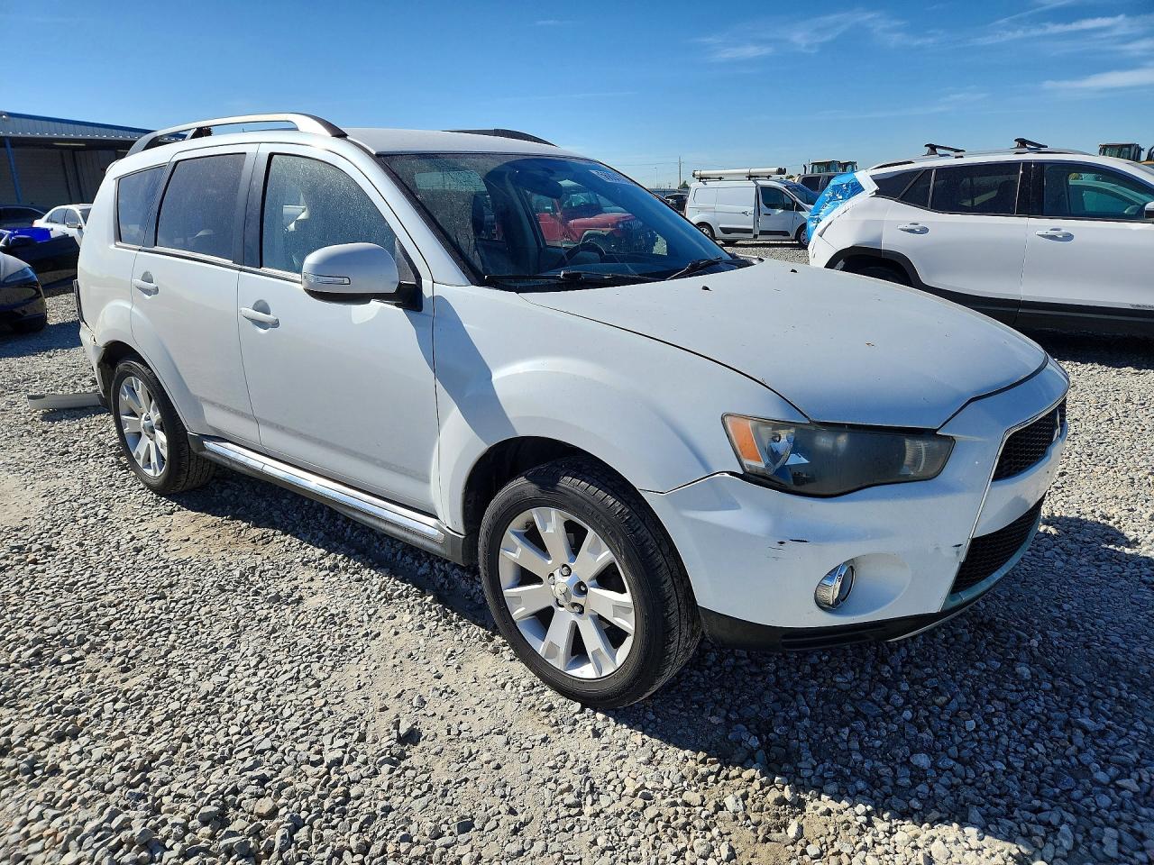 2012 Mitsubishi Outlander Se White vin: JA4AS3AW7CU001155