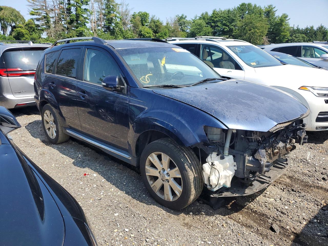 2012 Mitsubishi Outlander Se Blue vin: JA4AS3AW8CU001312