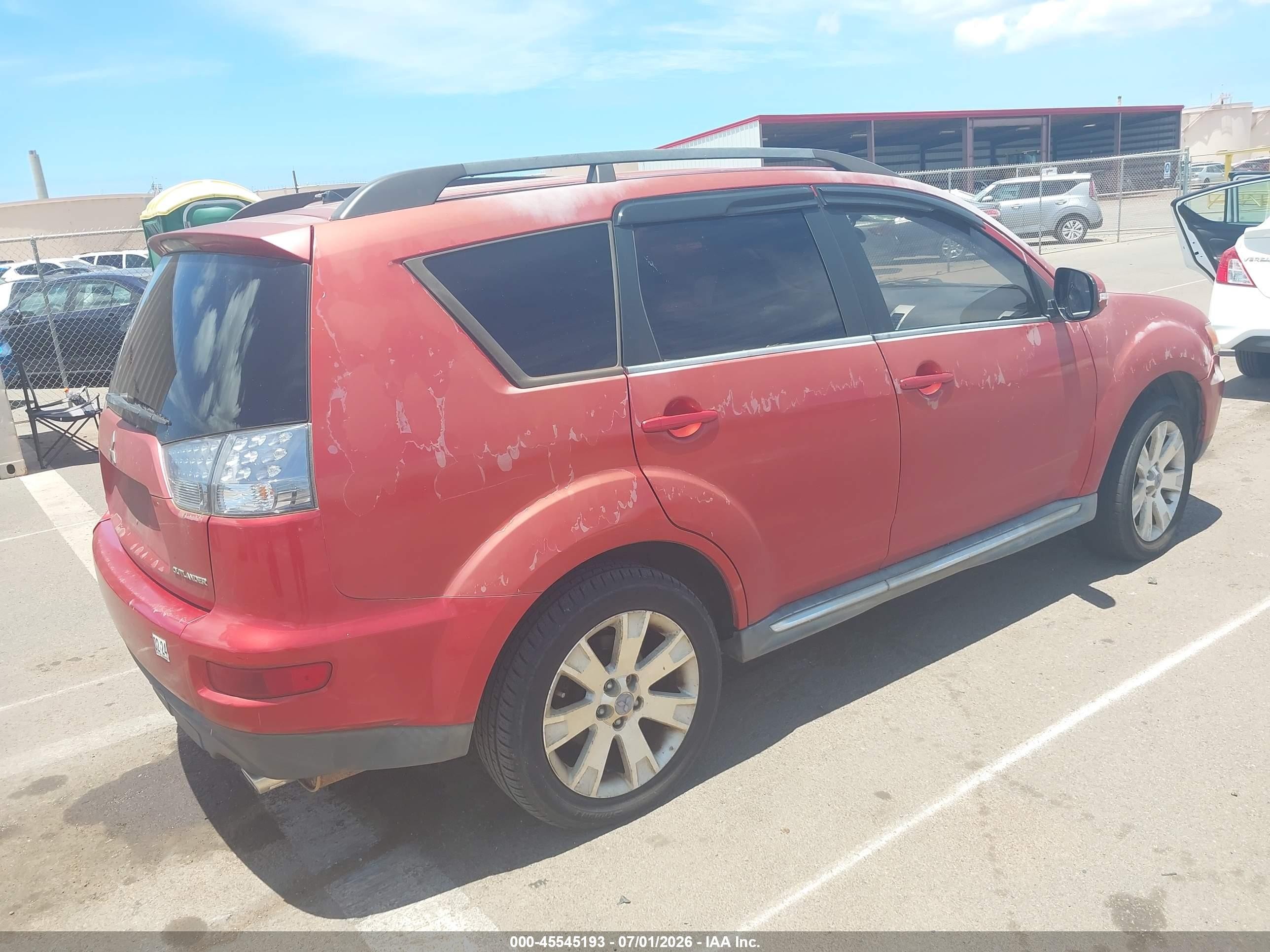 2011 Mitsubishi Outlander Se Red vin: JA4AS3AW9BU018361