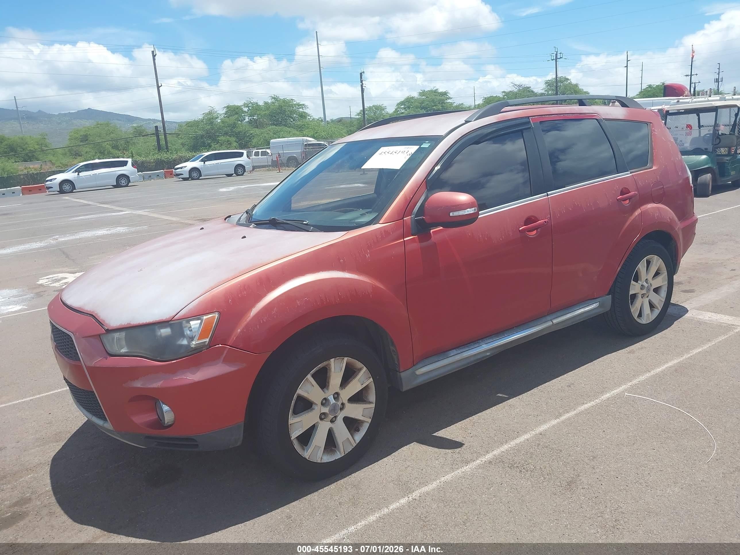 2011 Mitsubishi Outlander Se Red vin: JA4AS3AW9BU018361