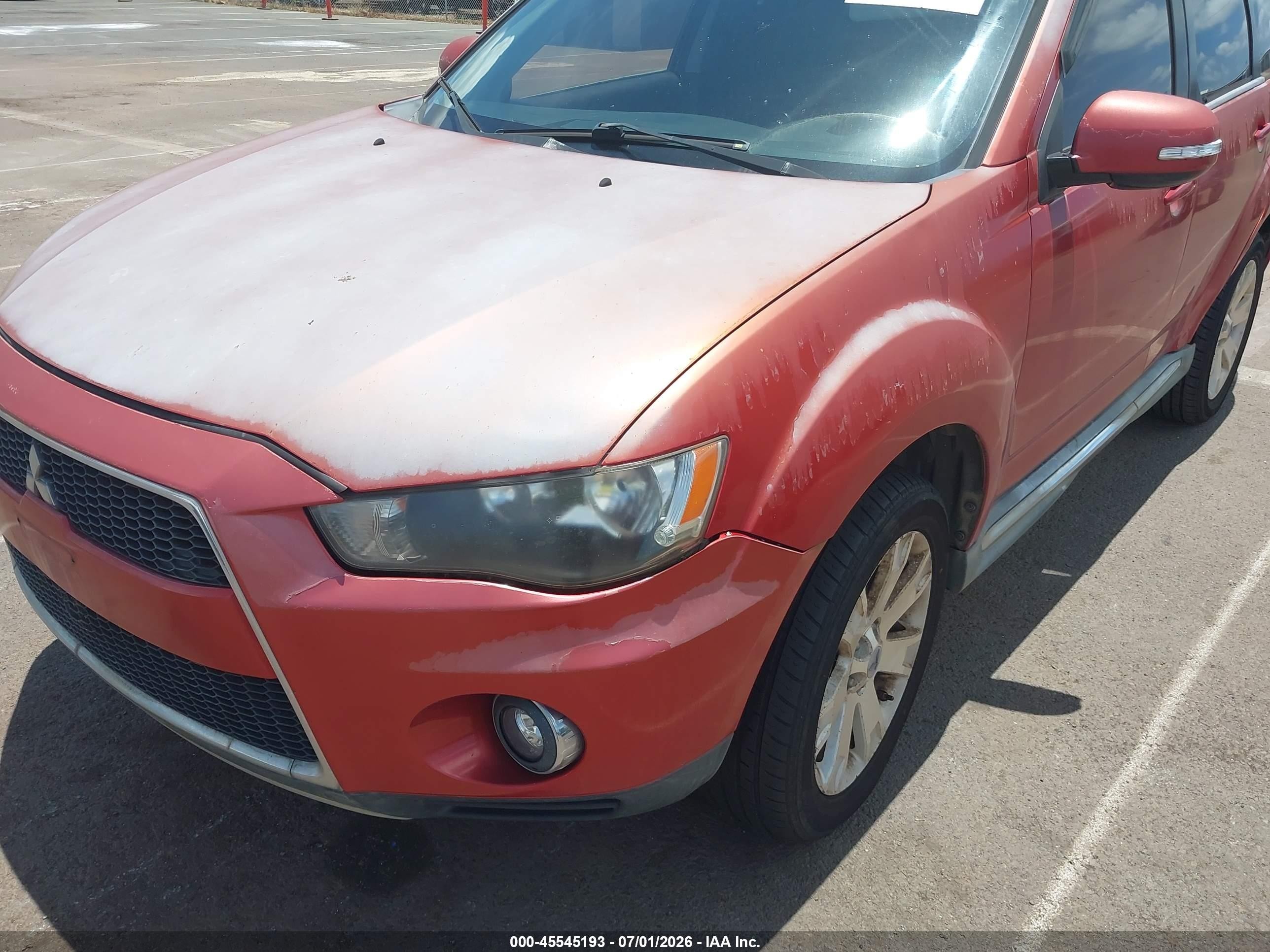 2011 Mitsubishi Outlander Se Red vin: JA4AS3AW9BU018361