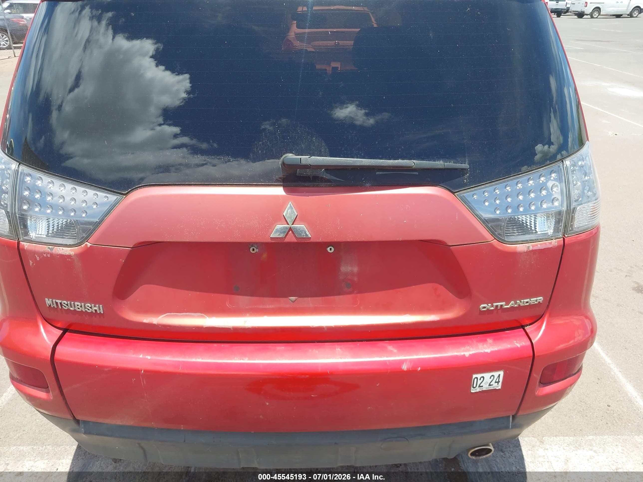 2011 Mitsubishi Outlander Se Red vin: JA4AS3AW9BU018361
