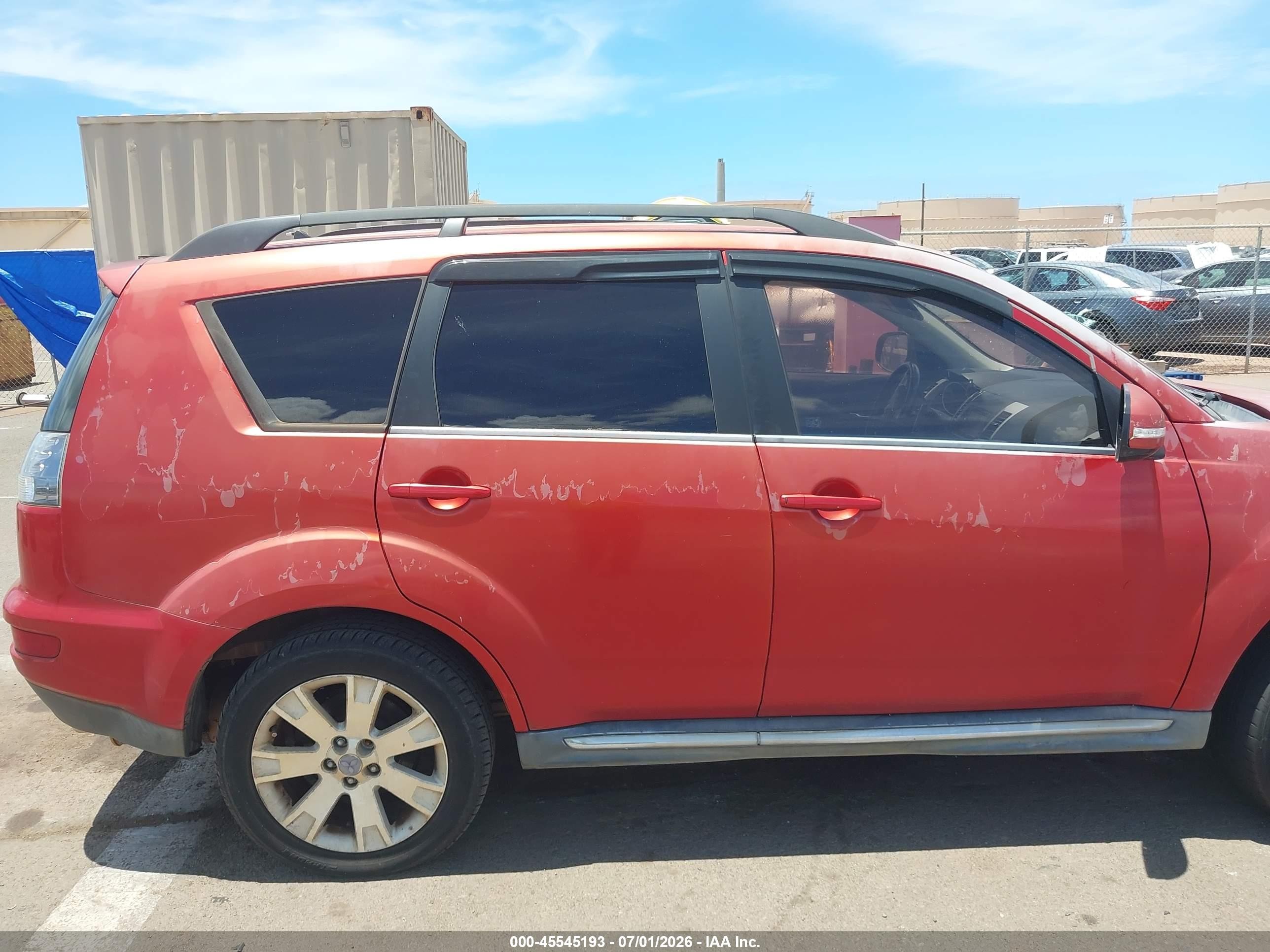 2011 Mitsubishi Outlander Se Red vin: JA4AS3AW9BU018361